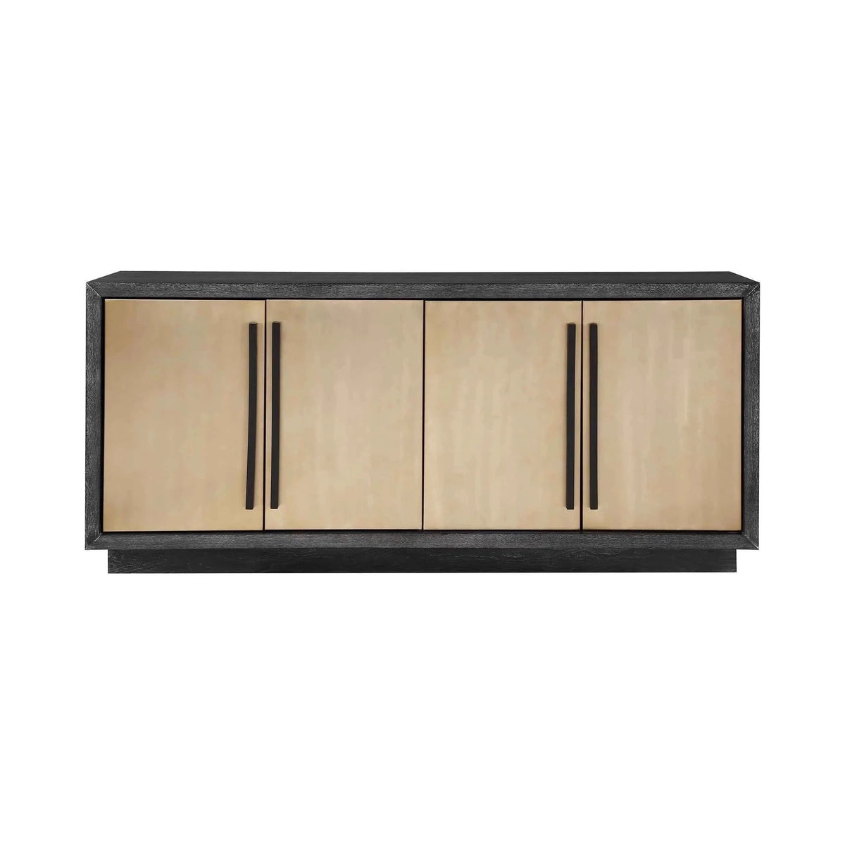 Camden Ebony Wood & Brushed Brass Sideboard