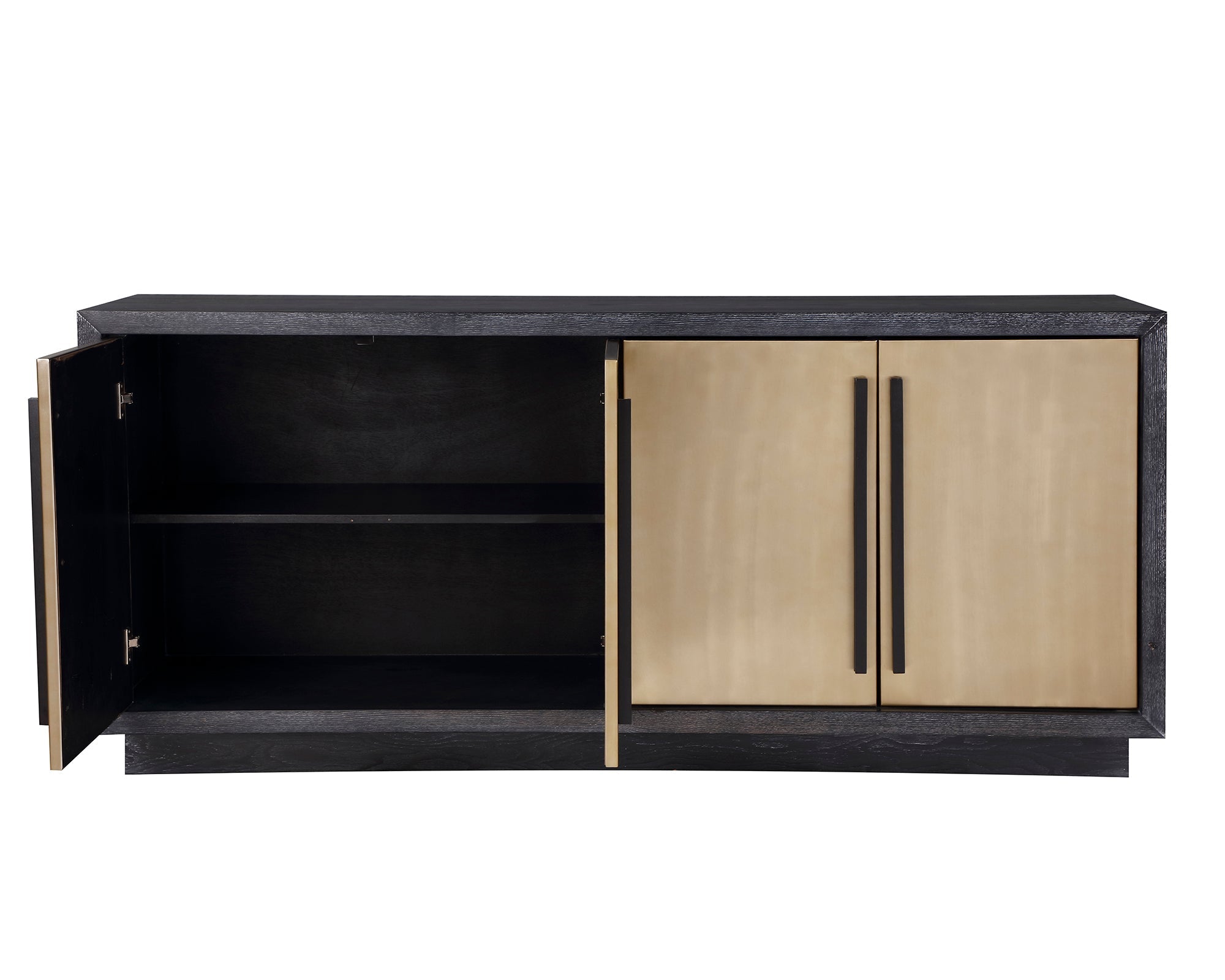 Camden Sideboard - Ebony Ash & Brushed Brass