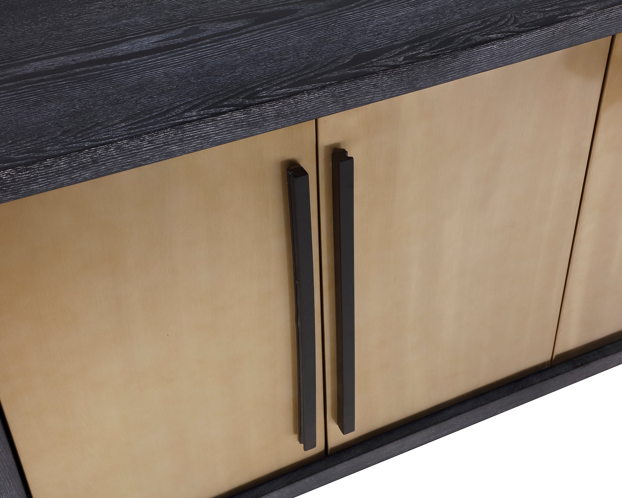 Camden Sideboard - Ebony Ash & Brushed Brass