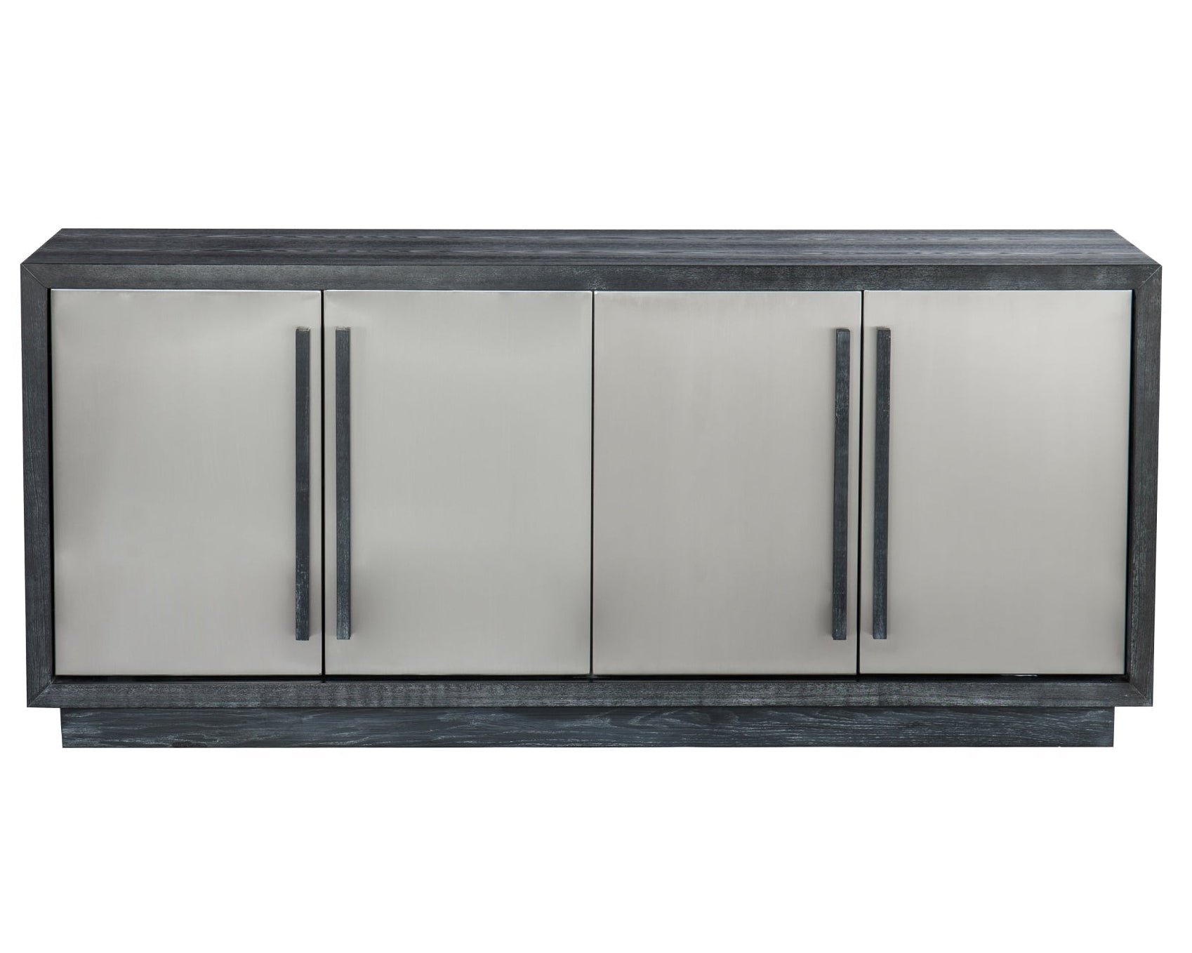Camden Ebony Black Wood & Stainless Steel Sideboard