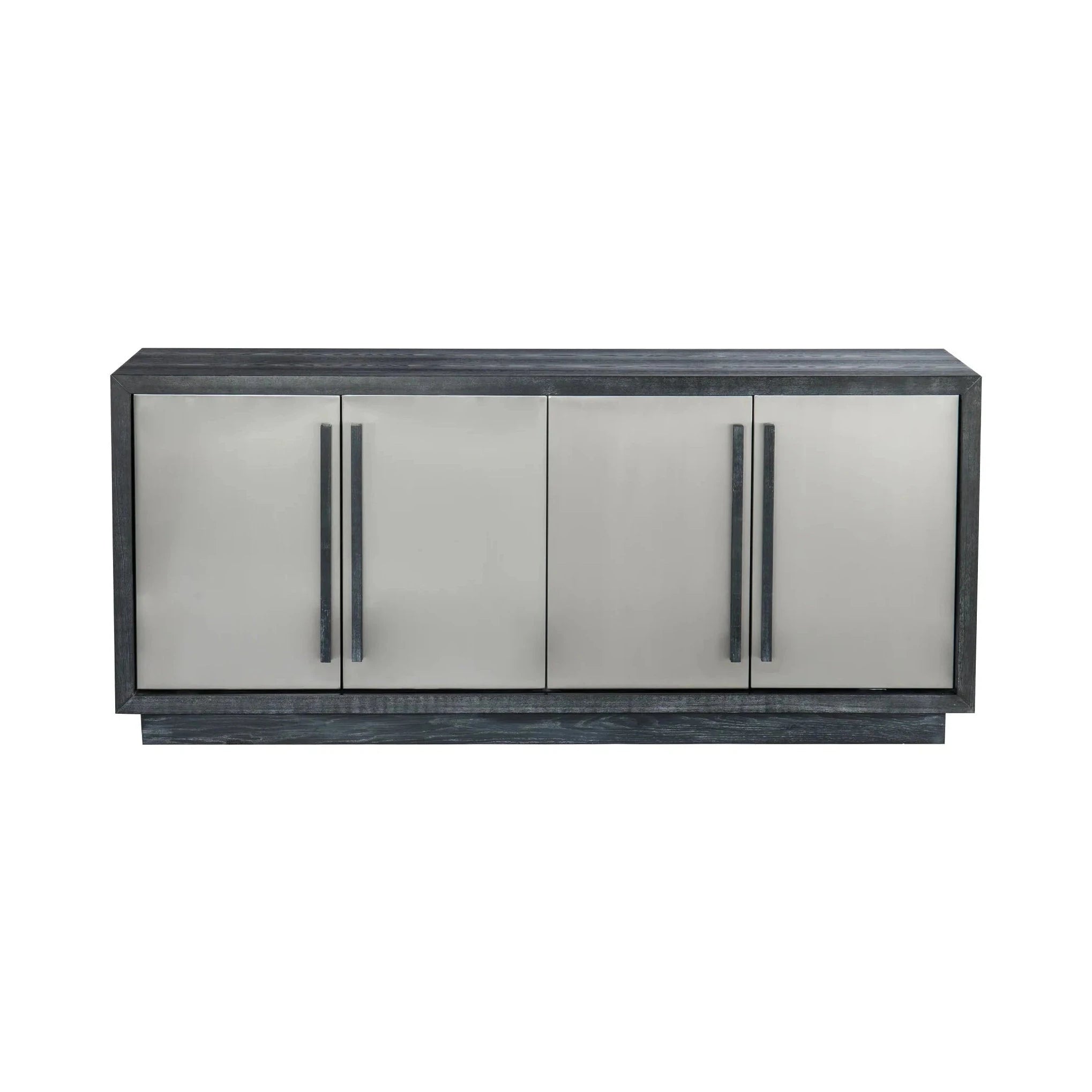 Camden Ebony Black Wood & Stainless Steel Sideboard