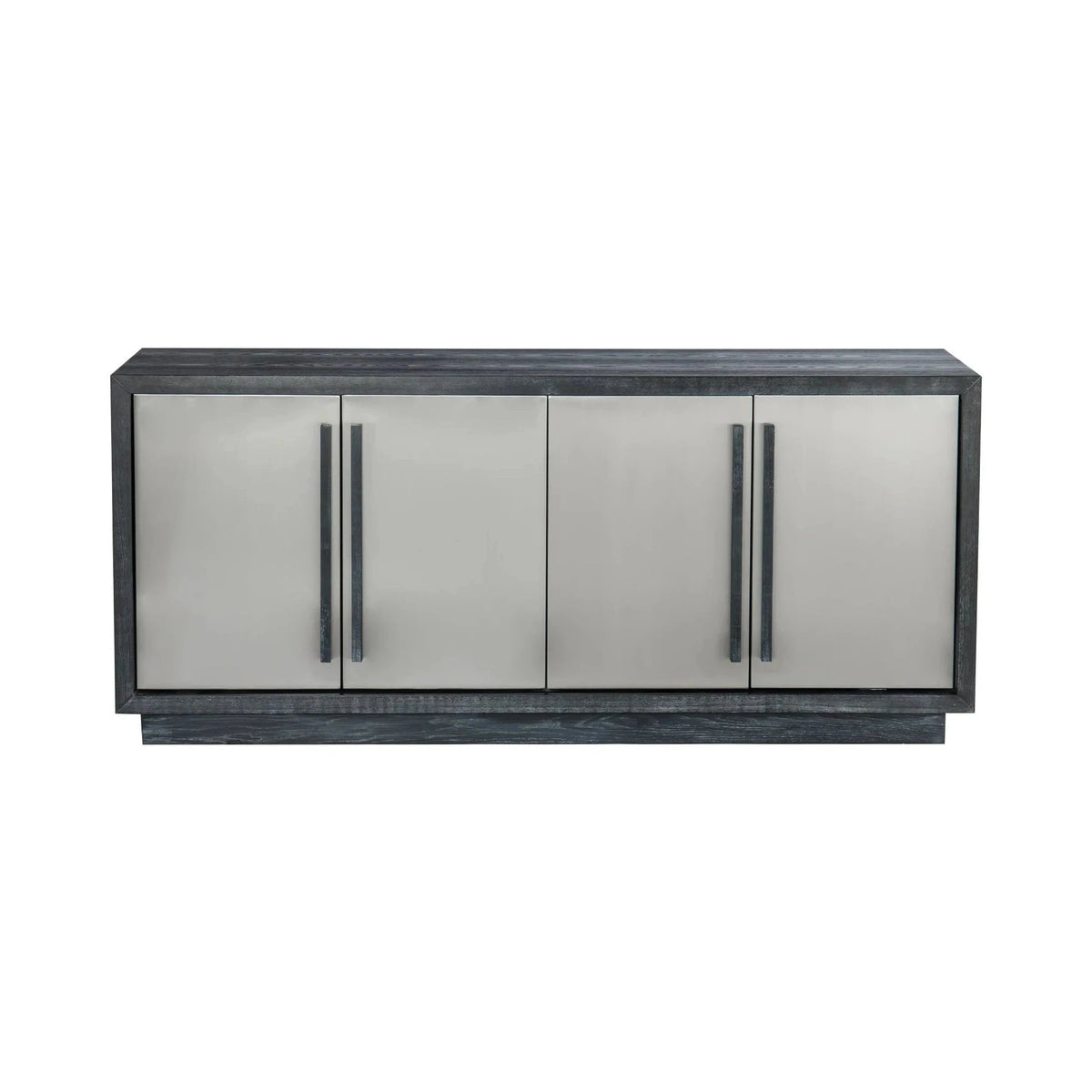 Camden Ebony Black Wood & Stainless Steel Sideboard