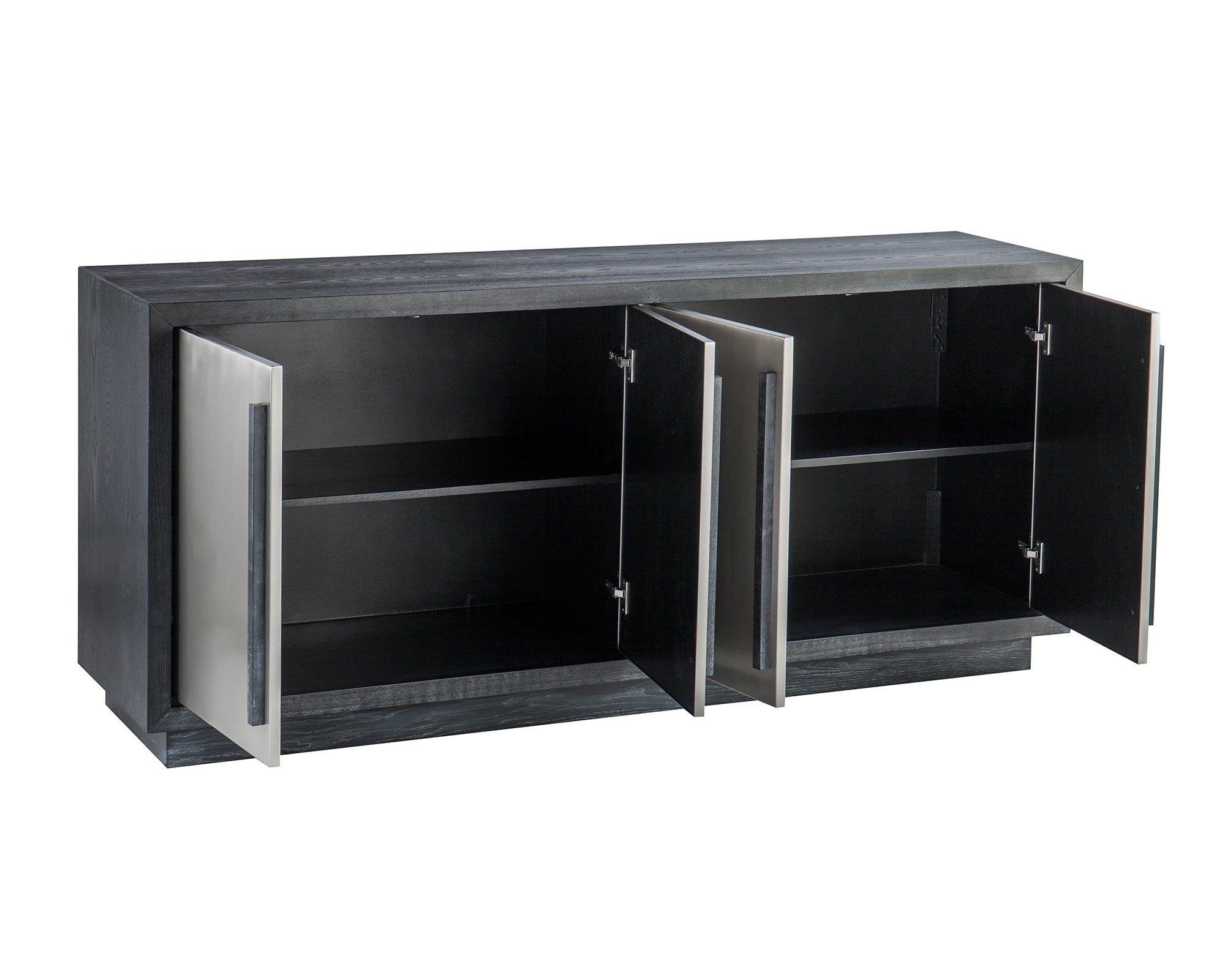 Camden Sideboard - Ebony Ash & Stainless Steel