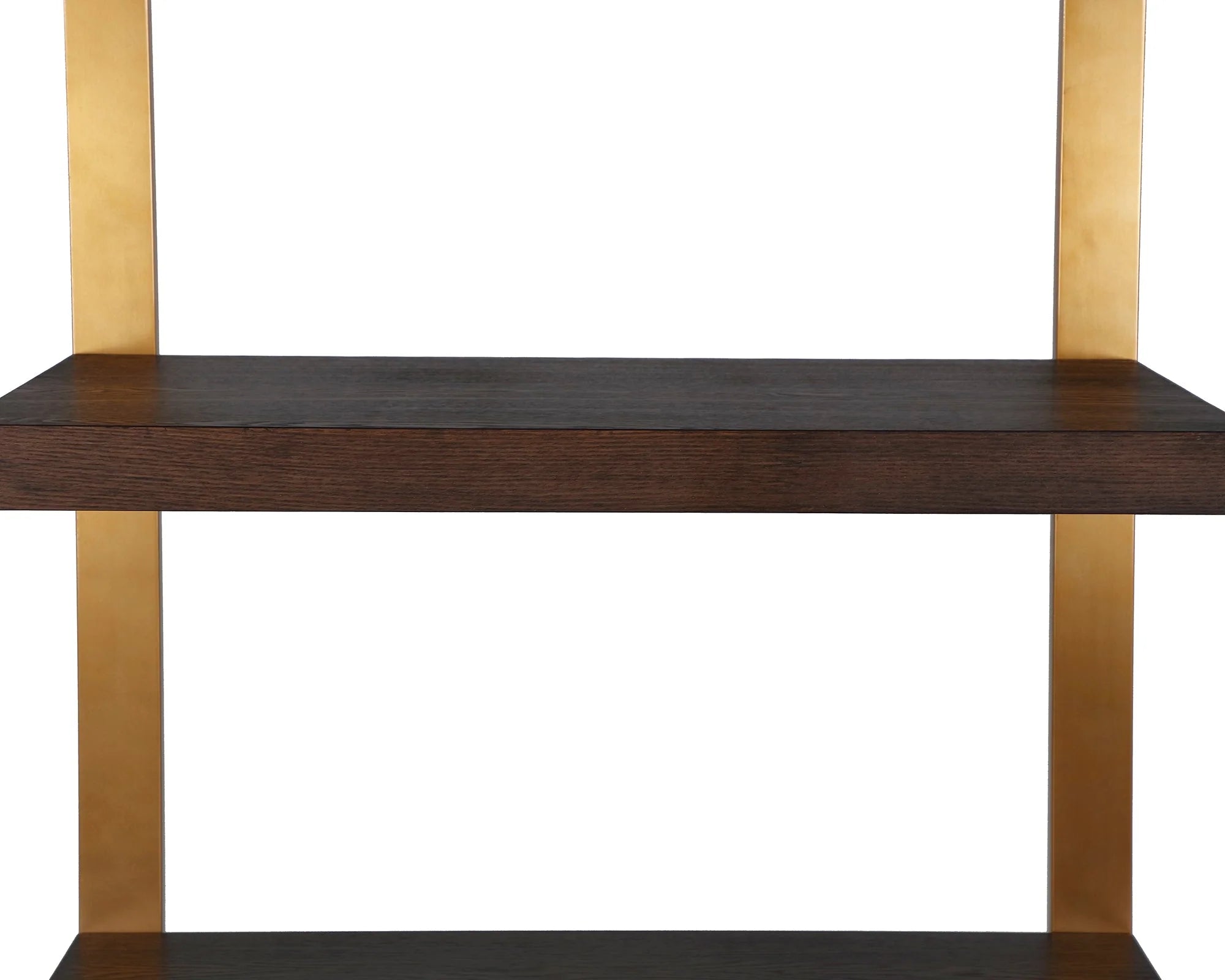 Ophir Dark Brown Wood & Dark Brass Display Unit