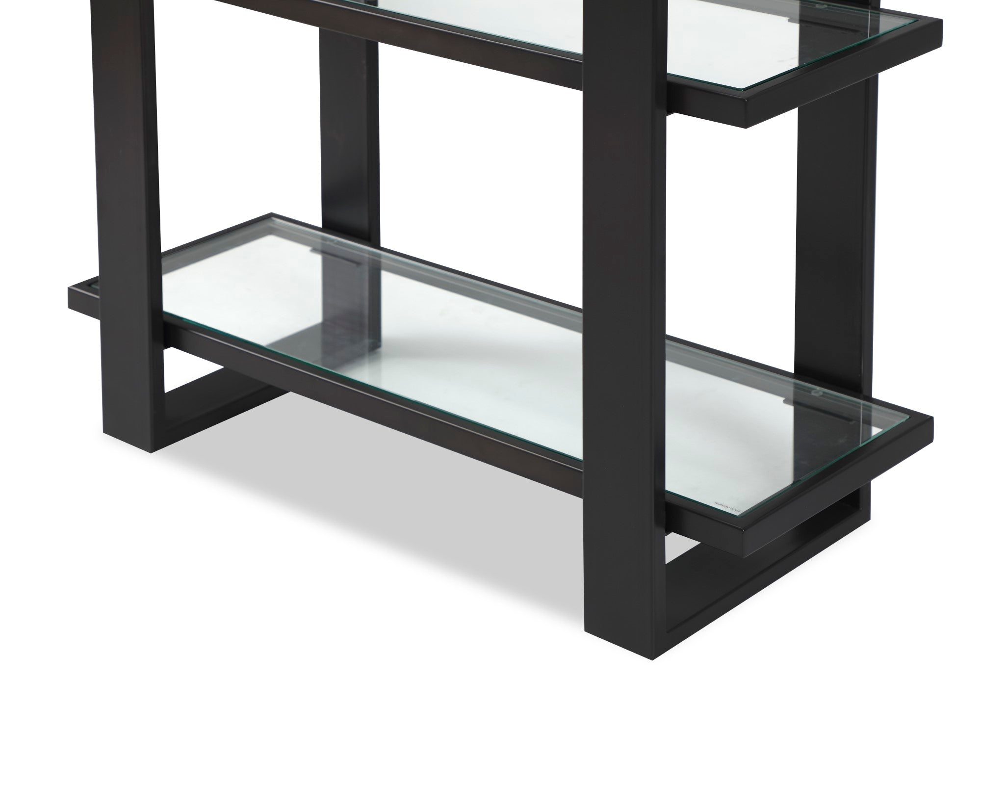 Arundel Shelving - Glass/Industrial Brown