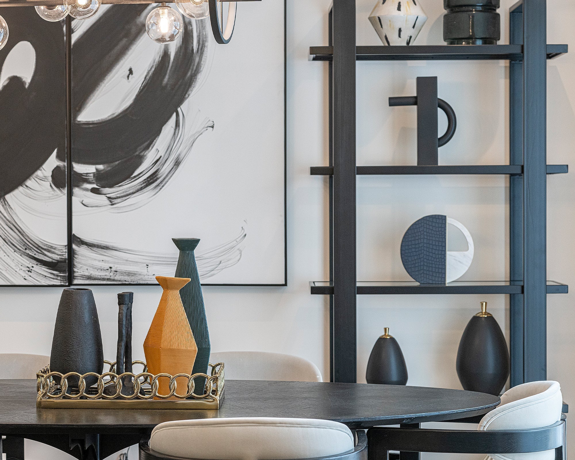 Arundel Shelving - Glass/Industrial Brown