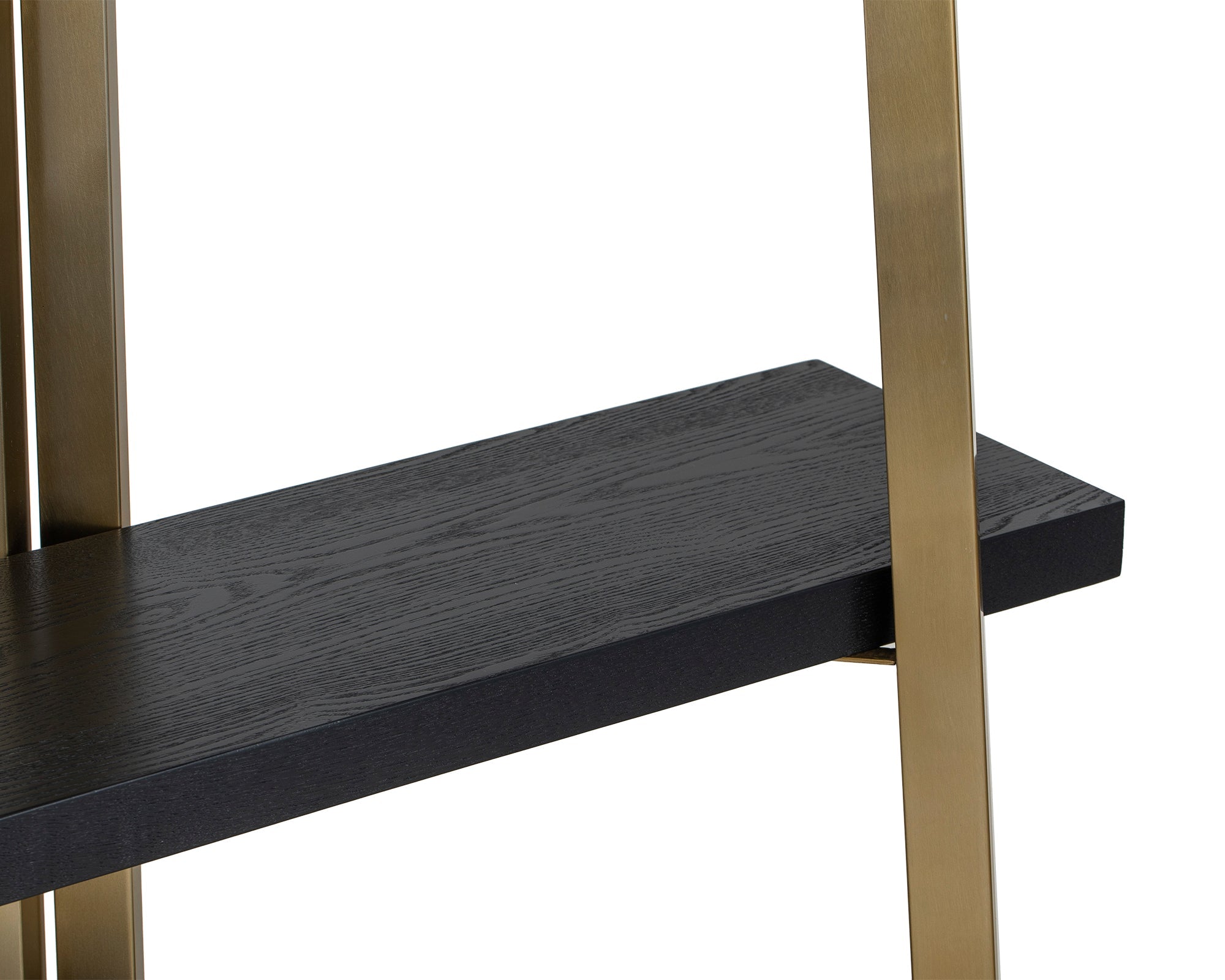 Andaz Display Unit - Black Ash Wood & Brushed Brass