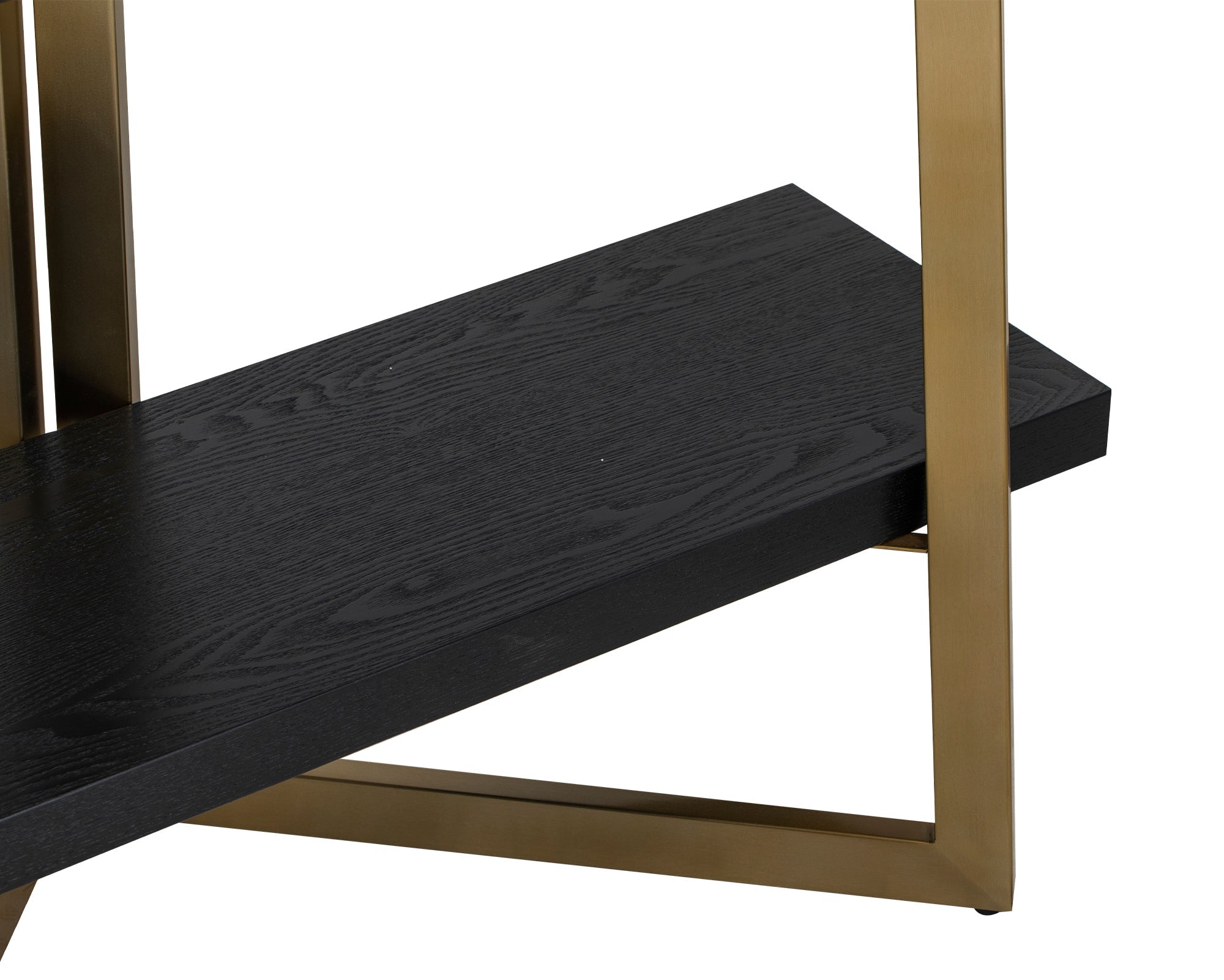 Andaz Display Unit - Black Ash Wood & Brushed Brass