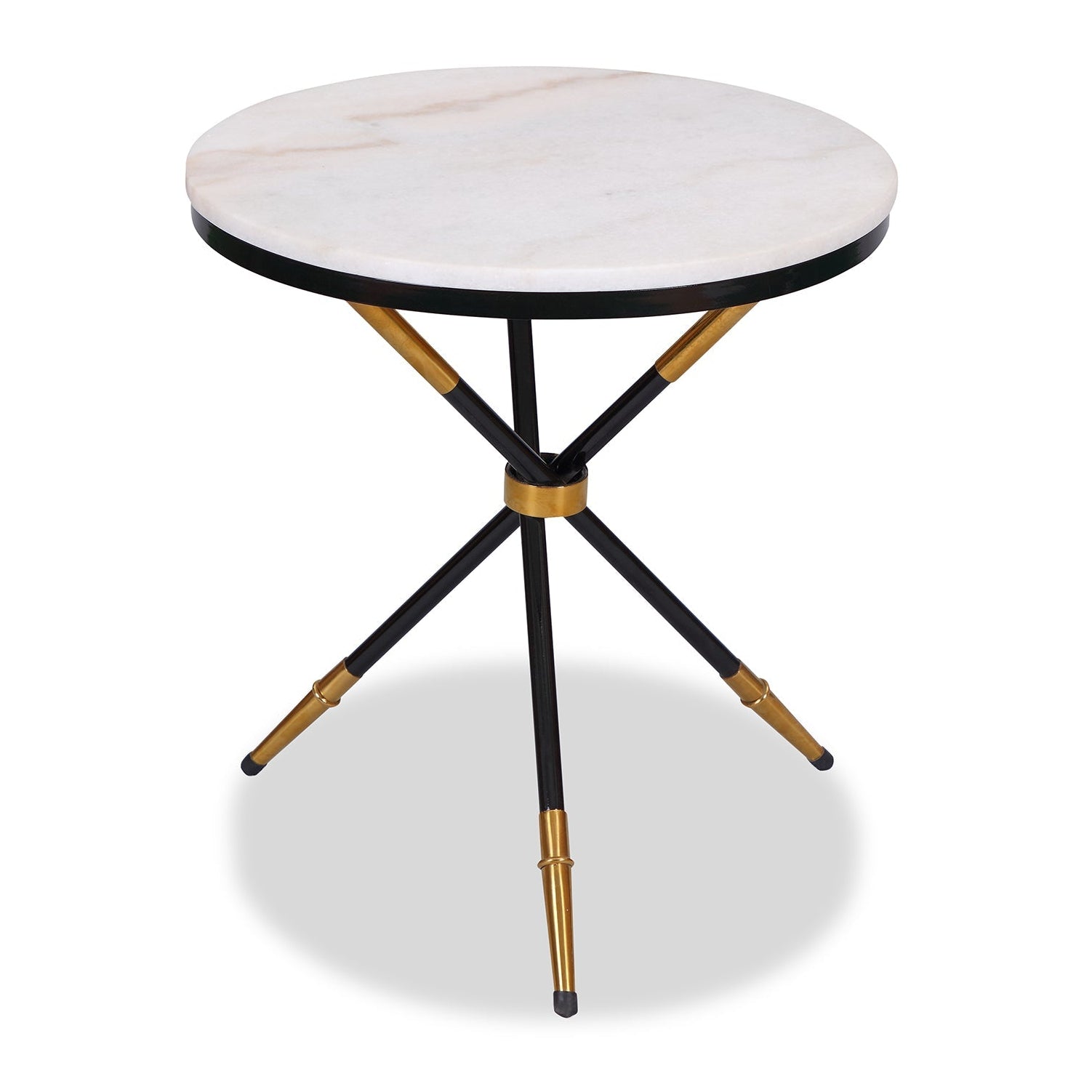 Eton White Marble Side Table