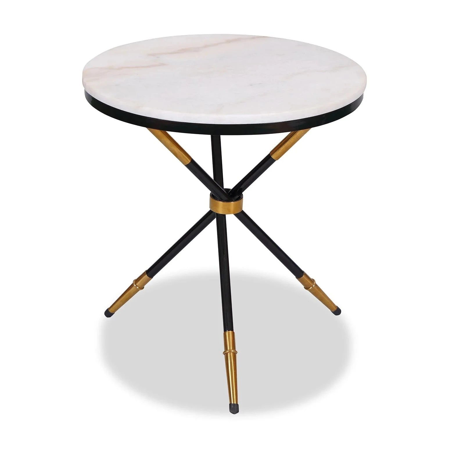 Eton White Marble Side Table