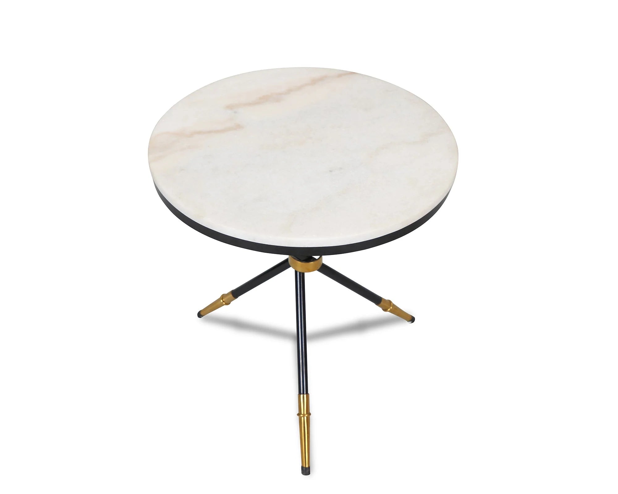 Eton White Marble Side Table