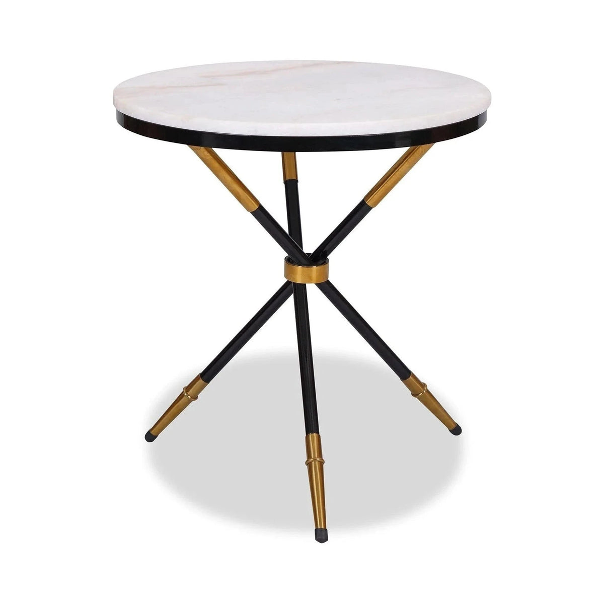 Eton White Marble Side Table