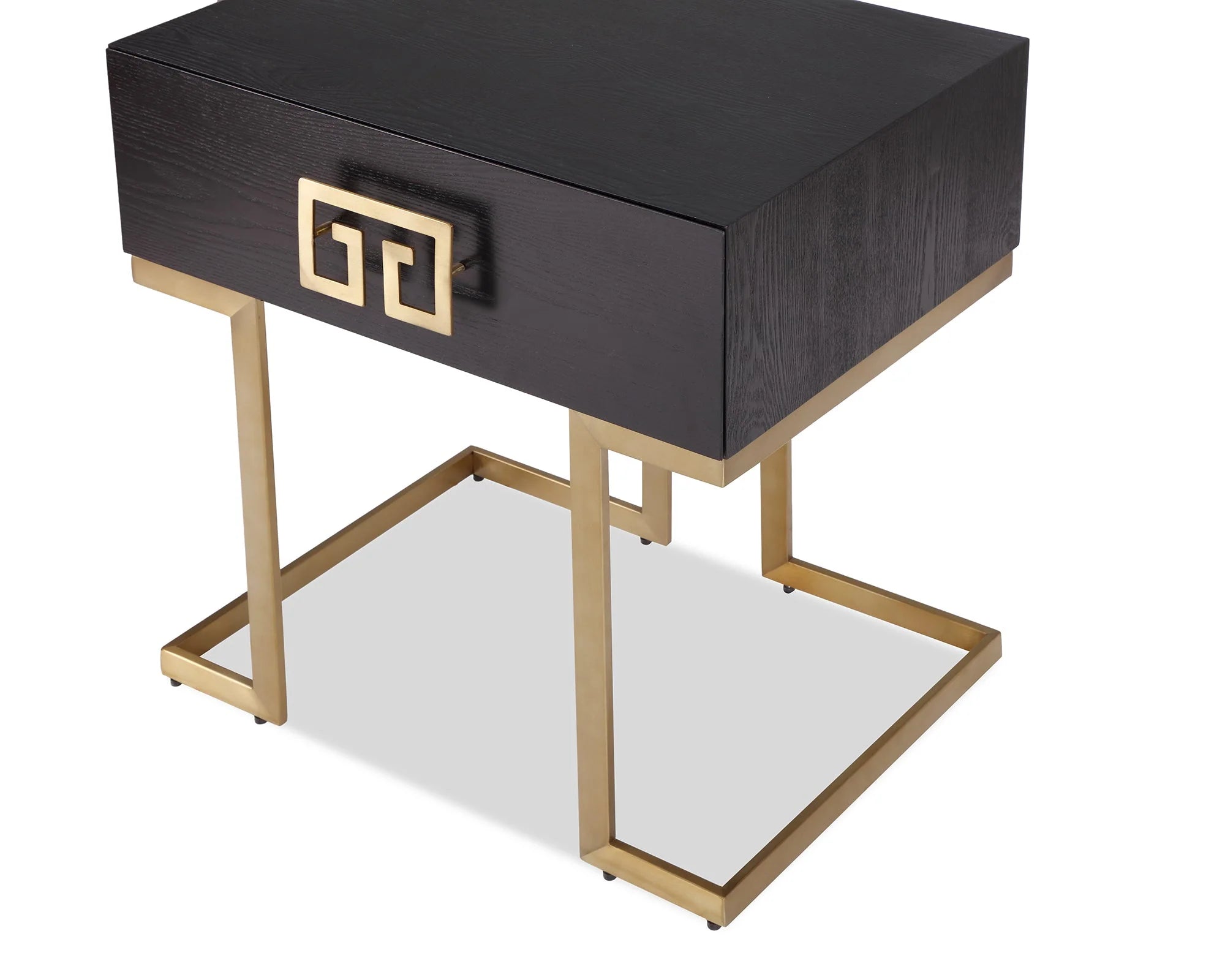 Nobbu Brushed Brass Bedside Table