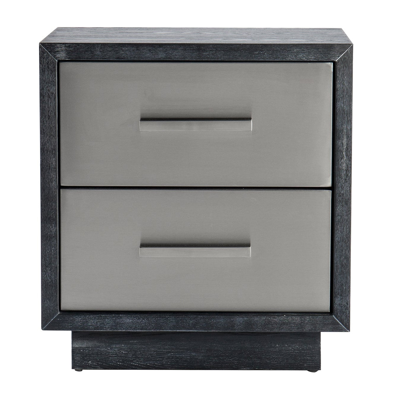 Camden Ebony Ash & Stainless Steel Bedside Table I