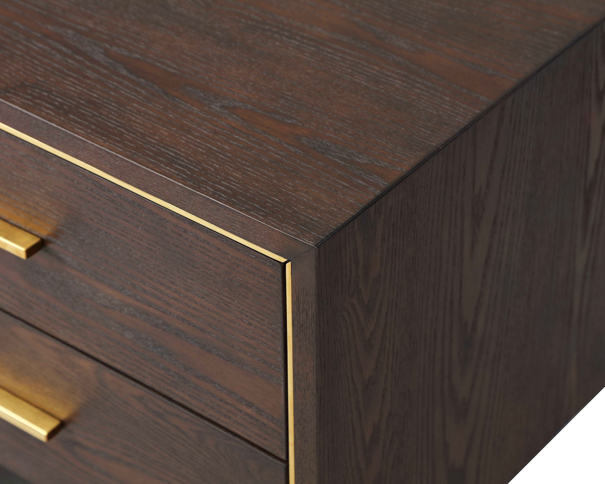 Tigur Bedside Table - Dark Brown