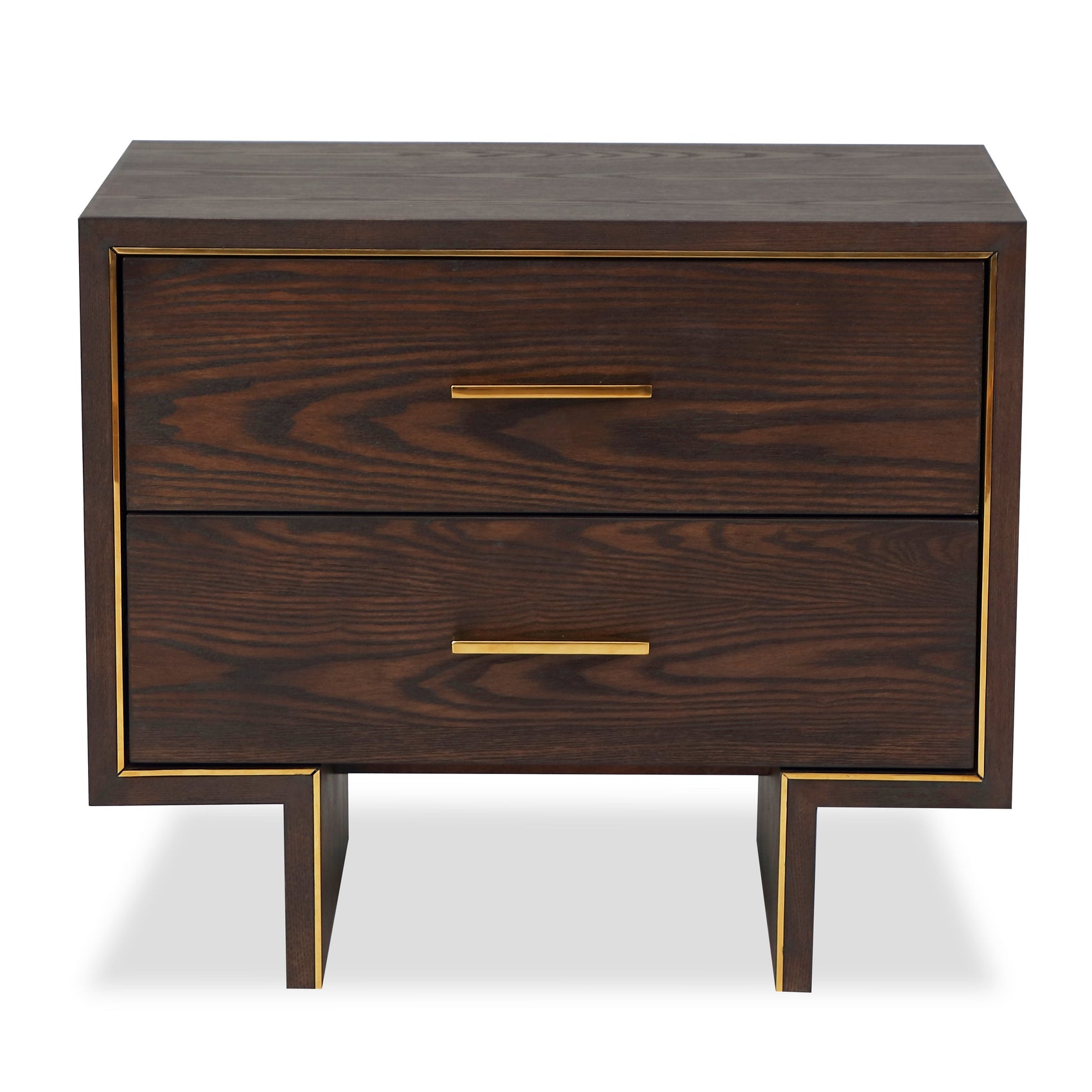 Tigur Dark Brown Bedside Table