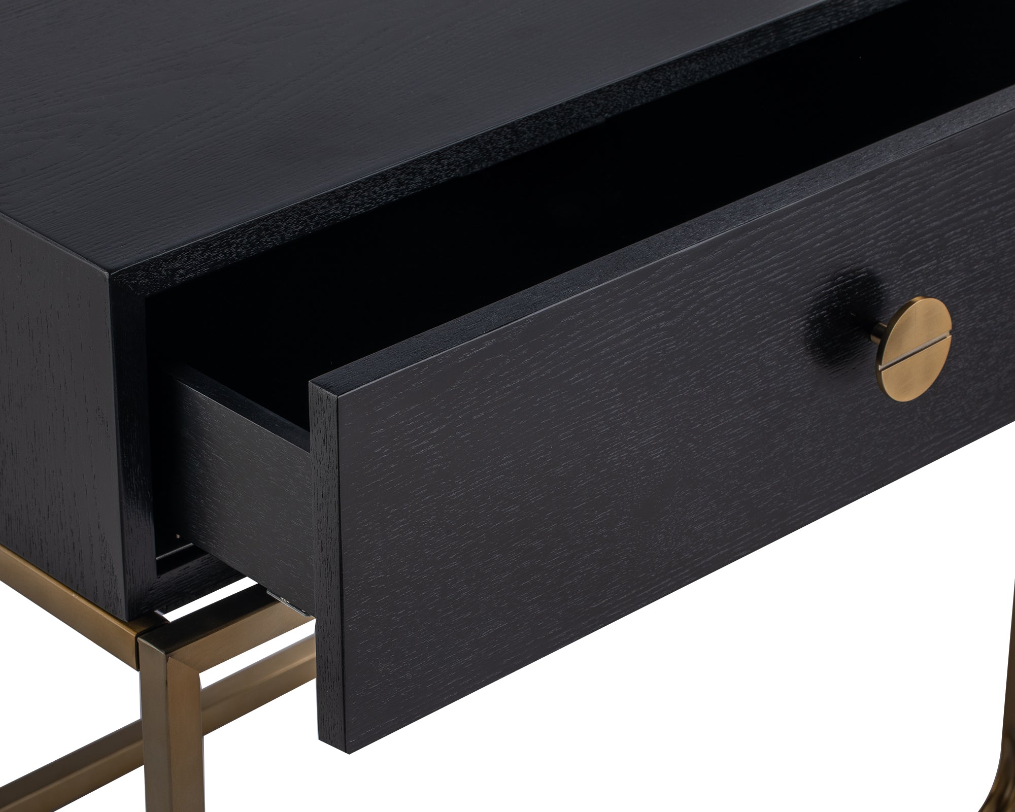 Rhapsody Bedside Table - Black Ash
