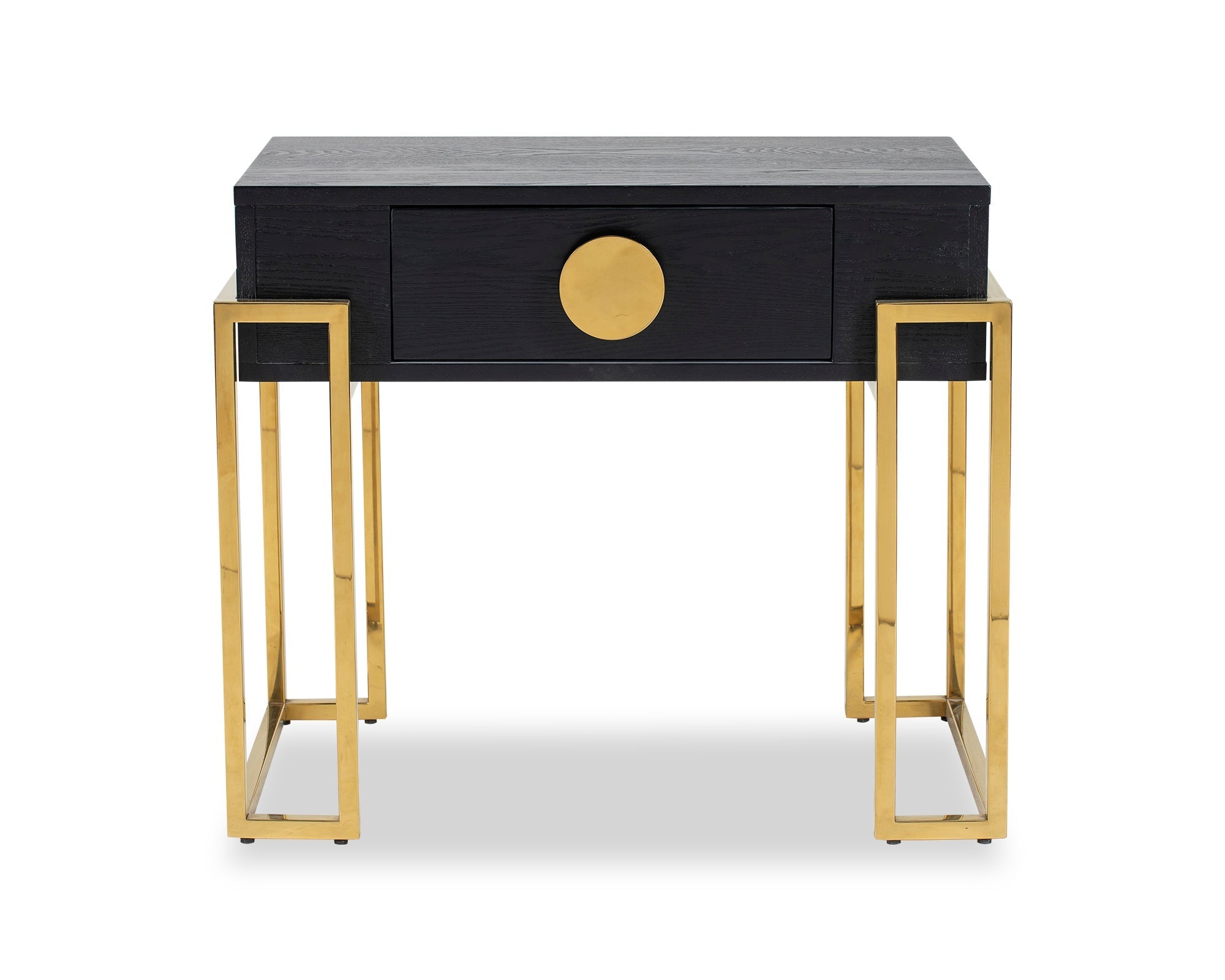 Paradigm Bedside Table - Black Ash Wood