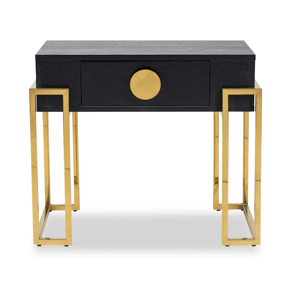 Paradigm Black Wood Bedside Table