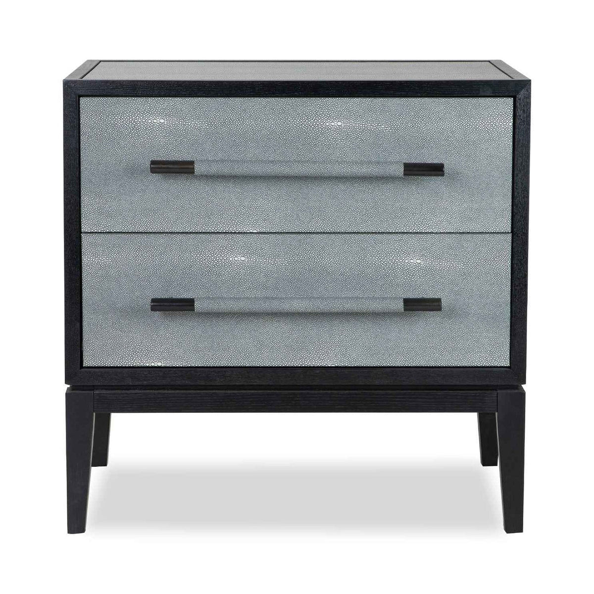 Bologna Grey Faux Leather Bedside Table