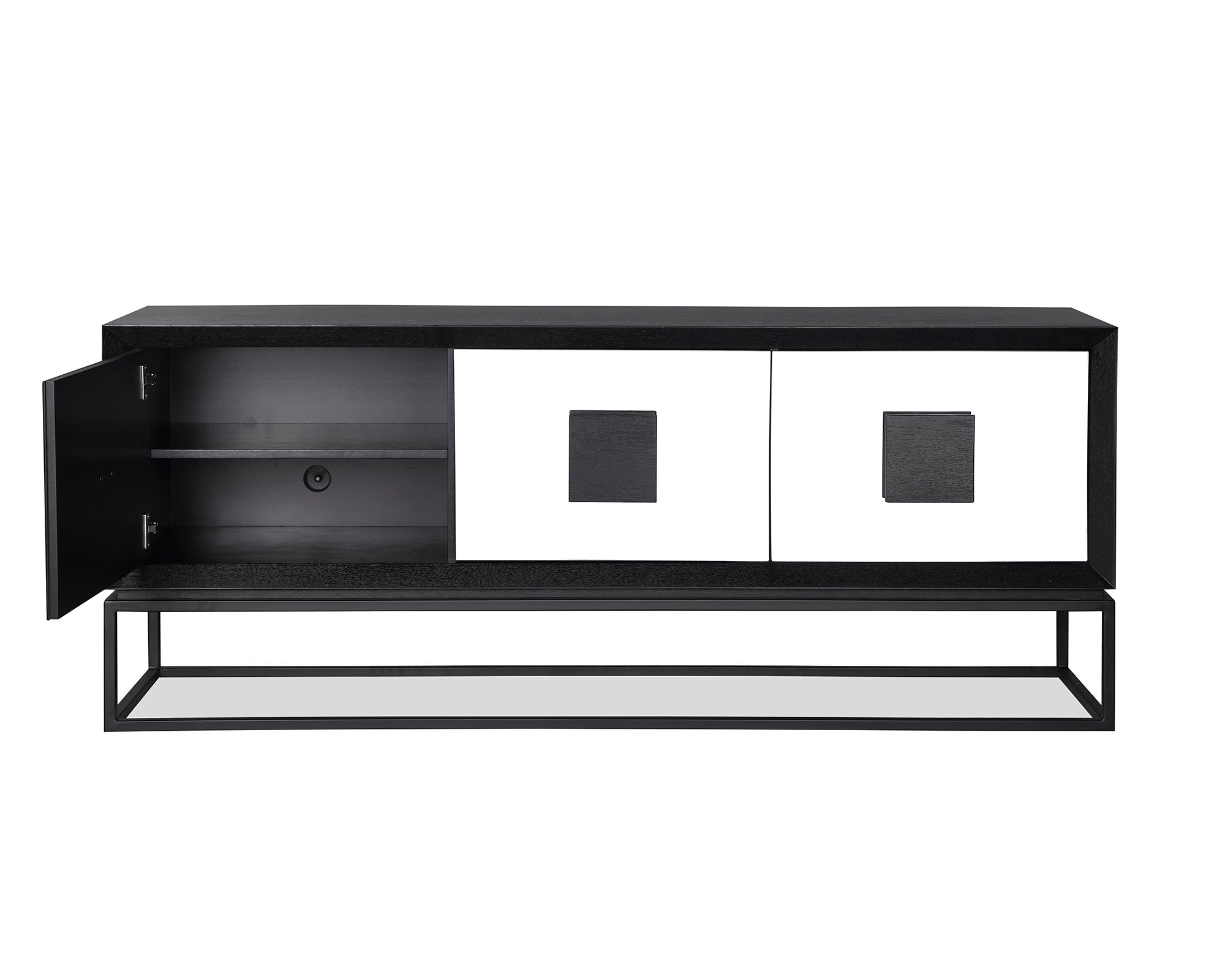 Etna Media Sideboard - Black Ash Venne
