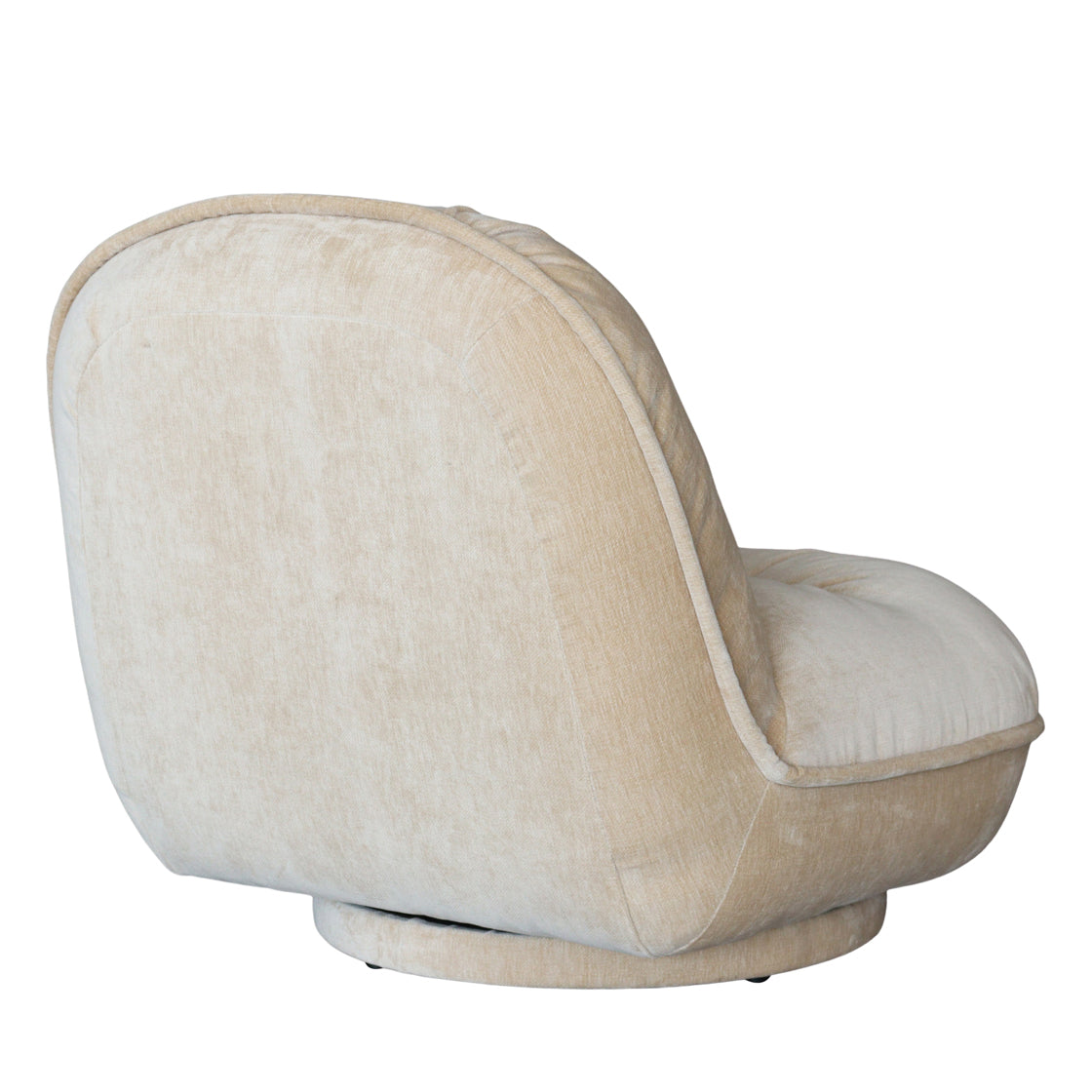 Gray Natural Swivel Chair back angle