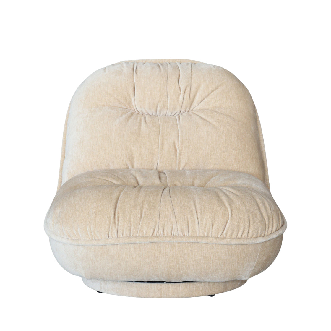 Gray Natural Swivel Chair front