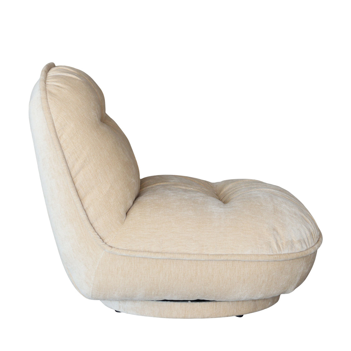 Gray Natural Swivel Chair side