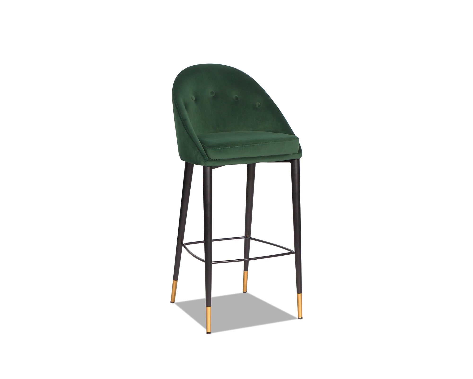 Arden Bar Stool - Gainsborough Emerald Green Velvet