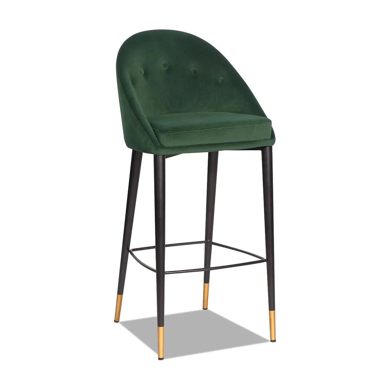 Arden Gainsborough Emerald Green Velvet Bar Stool