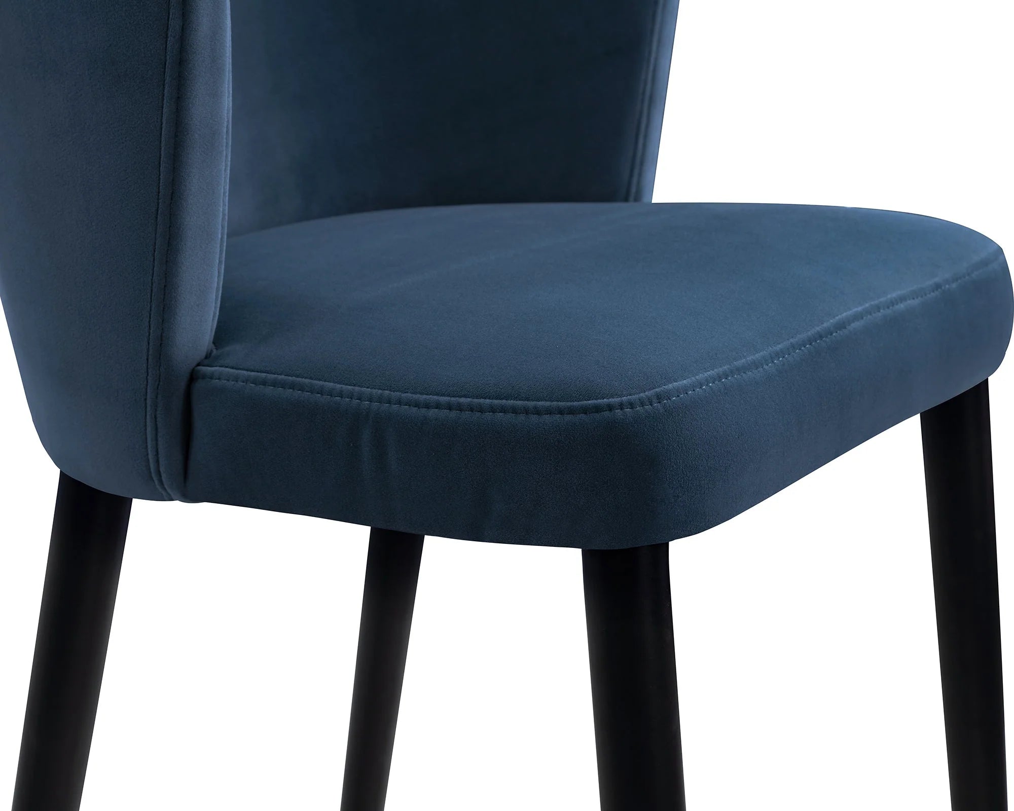 Elica Gainsborough Cobalt Blue Velvet Bar Stool