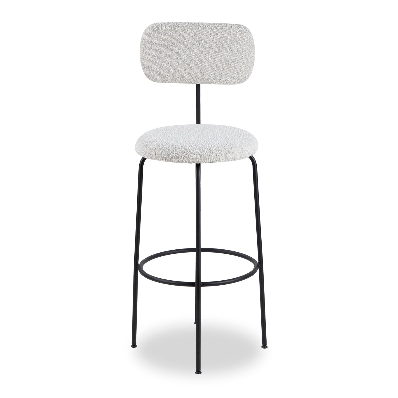 Seclus Sand Cream Boucle Bar Stool