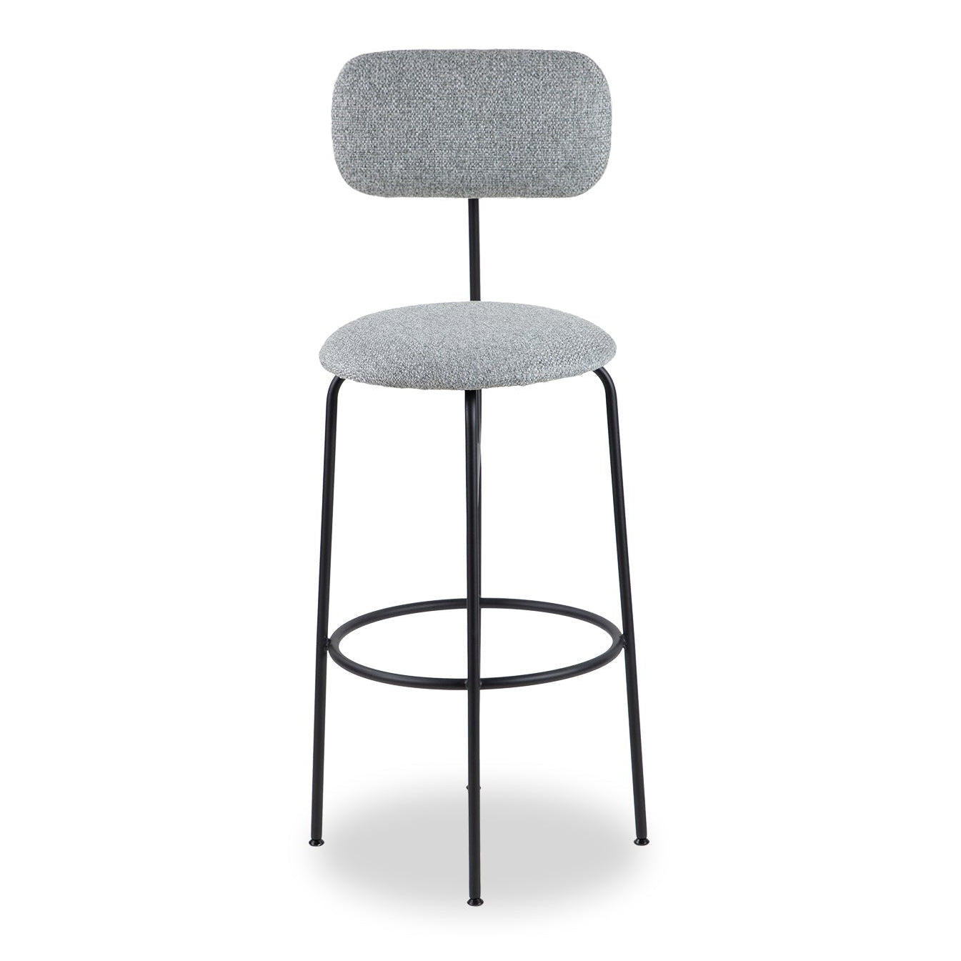 Seclus Emporio Grey Linen Look Bar Stool