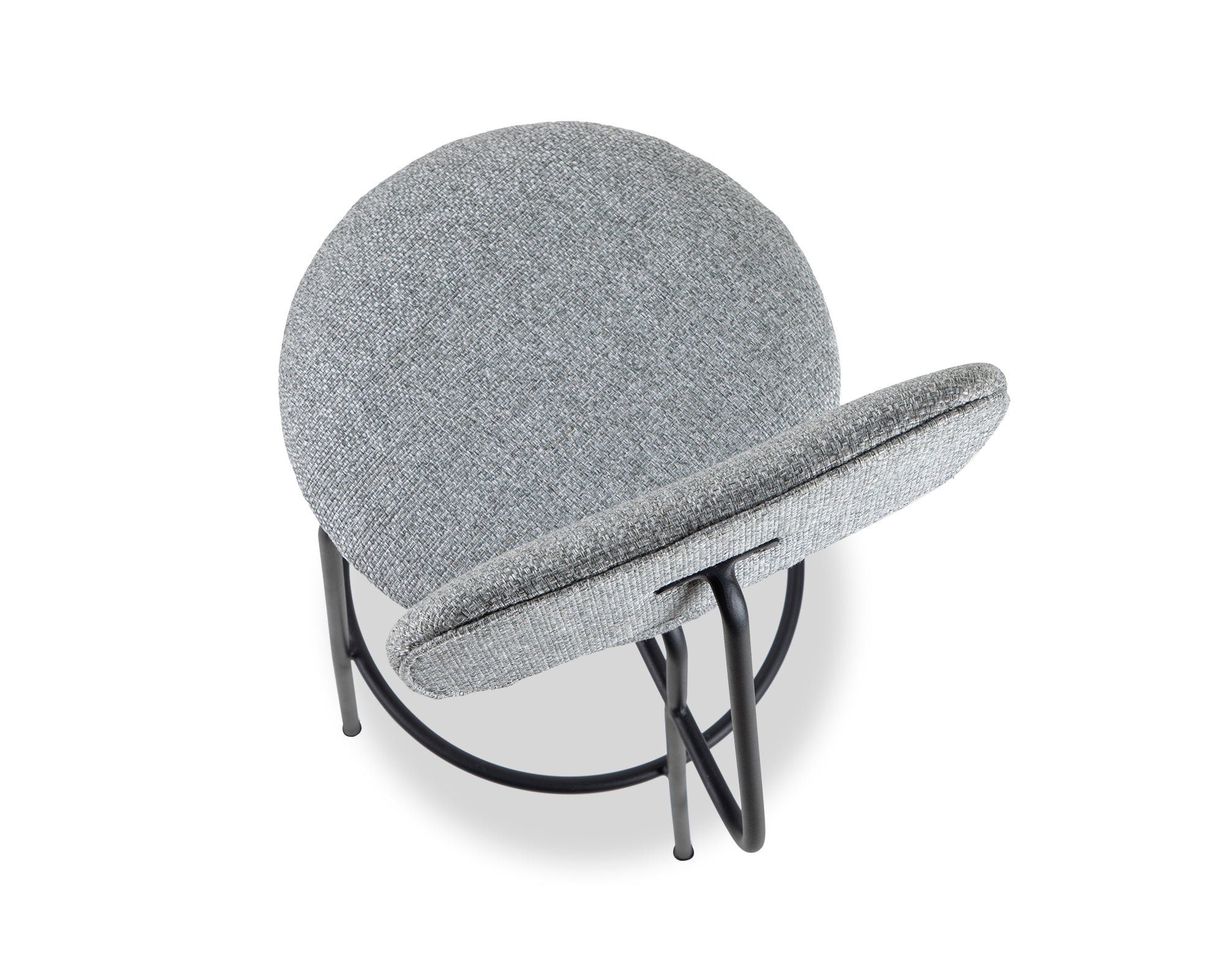 Seclus Bar Stool - Emporio Grey Fabric