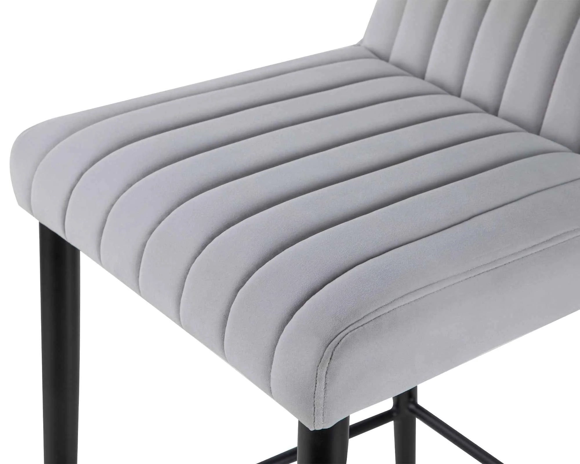 Coltrane Toscana Misty Velvet Bar Stool