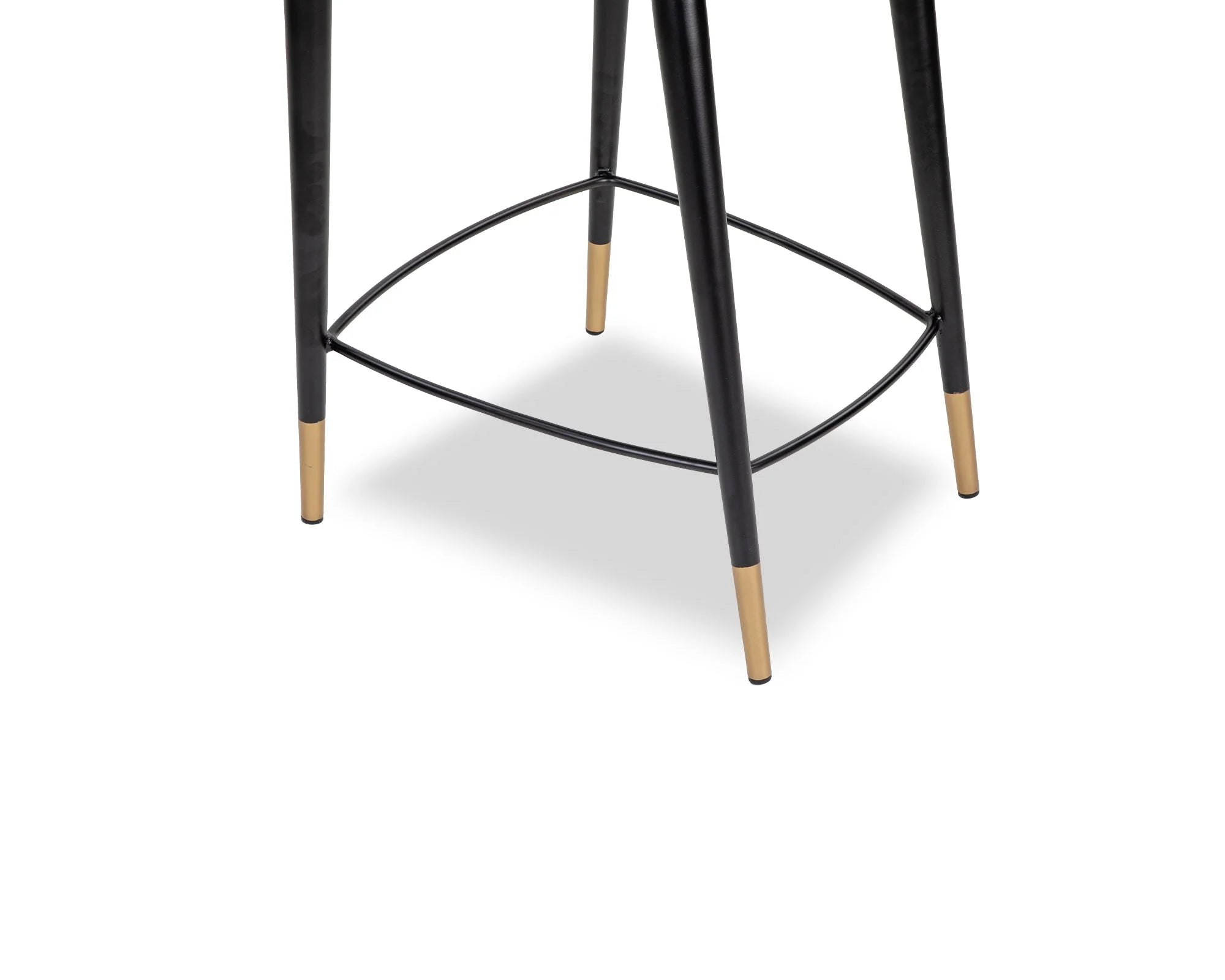 Arden Gainsborough Nickel Grey Velvet Counter Stool