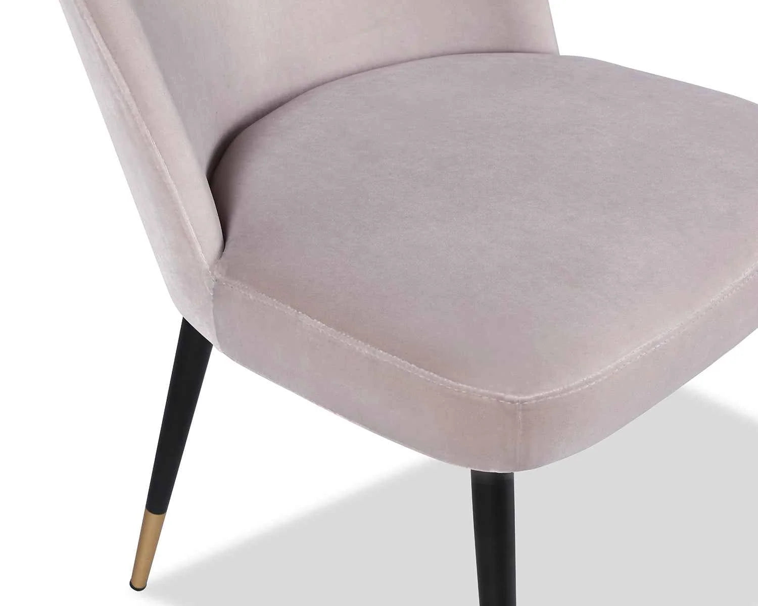 Set of 2 Alfa Gainsborough Dorian Grey Velvet Dining Chairs