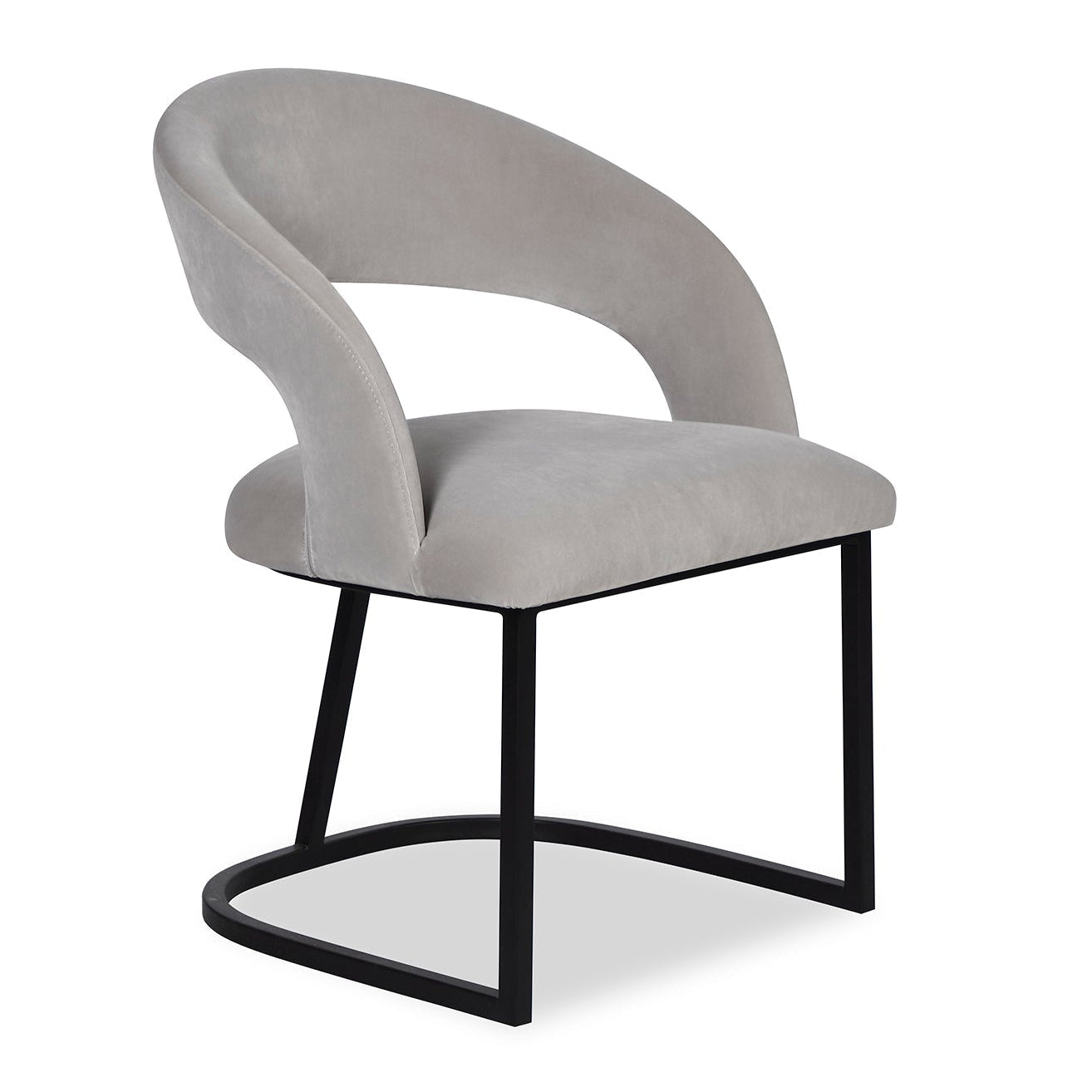 Alfie Gainsborough Dorian Grey Velvet Dining Chair