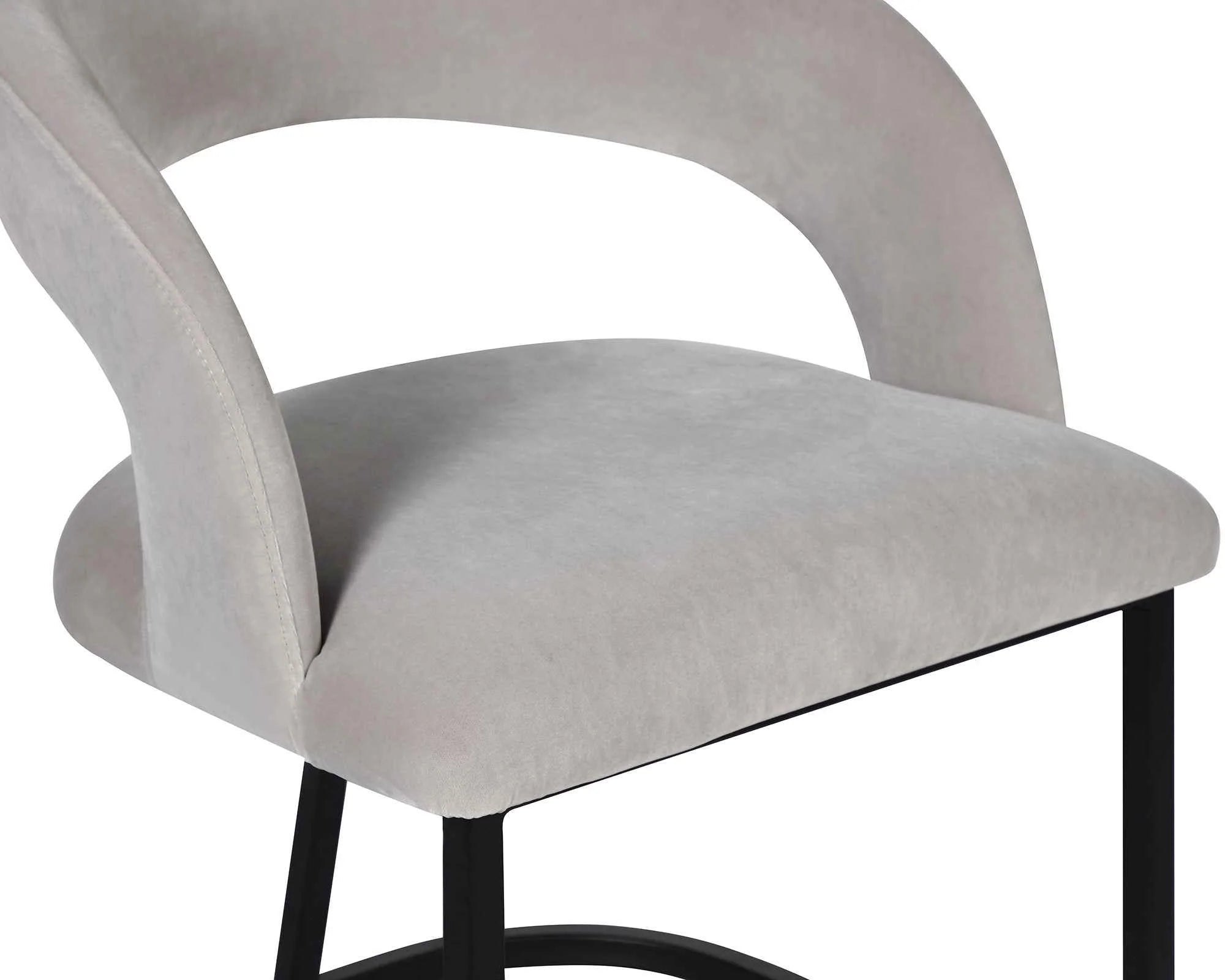 Alfie Gainsborough Dorian Grey Velvet Dining Chair