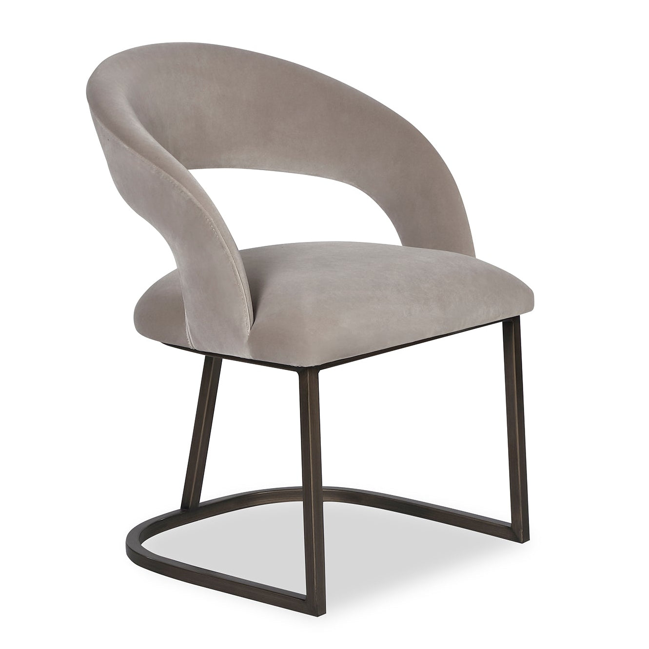 Alfie Gainsborough Mink Velvet Dining Chair