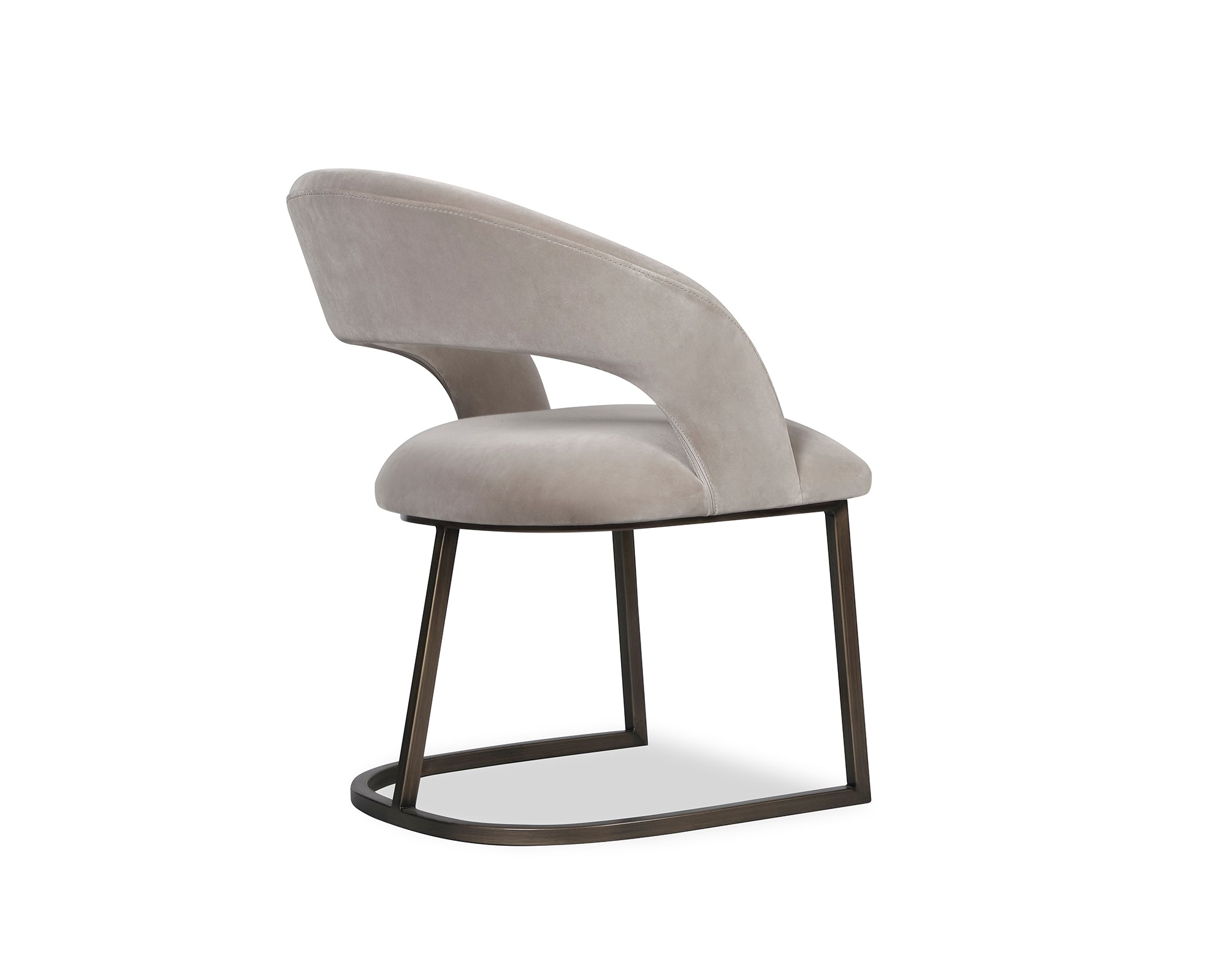 Alfie Dining Chair - Gainsborough Mink Velvet