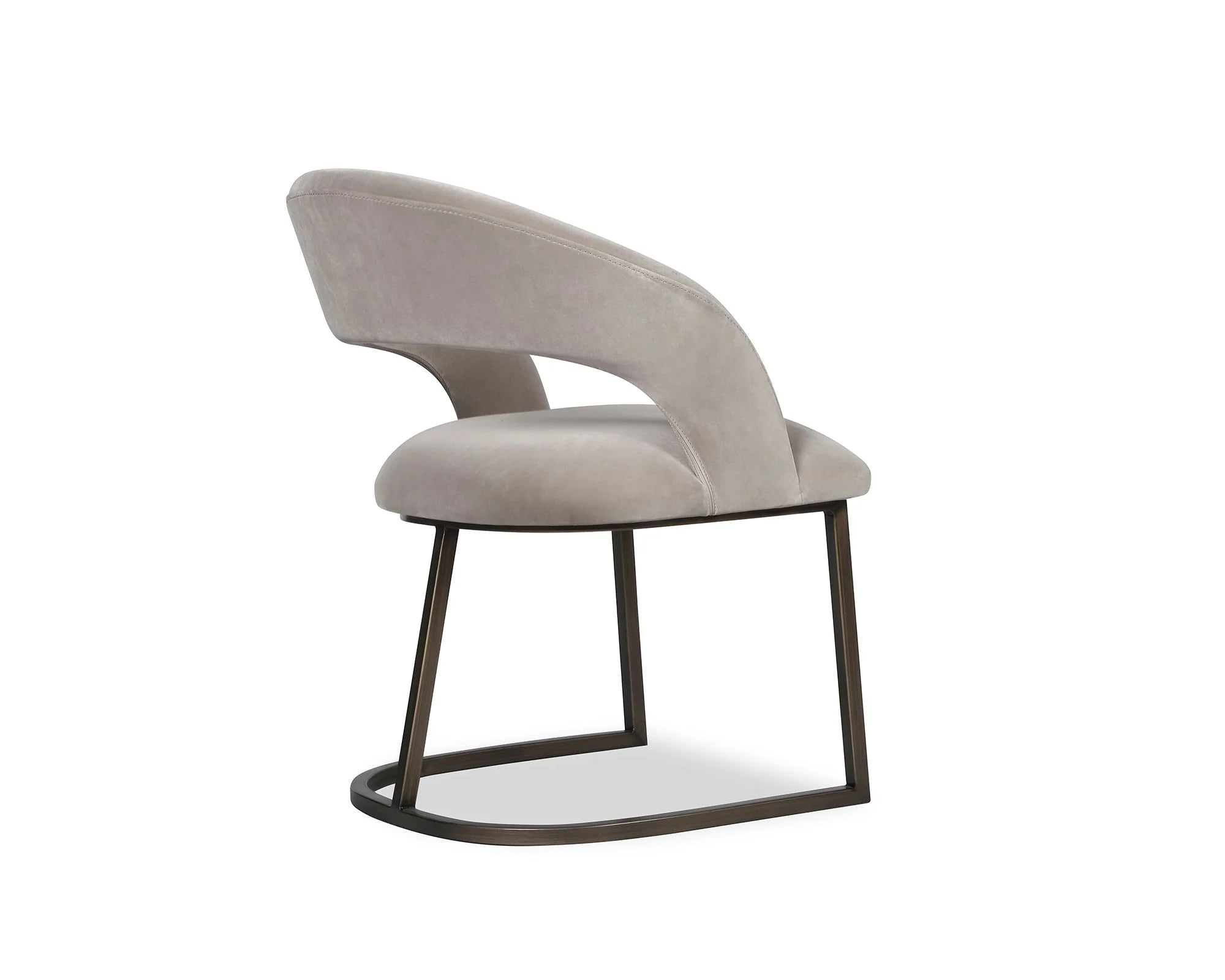 Alfie Gainsborough Mink Velvet Dining Chair