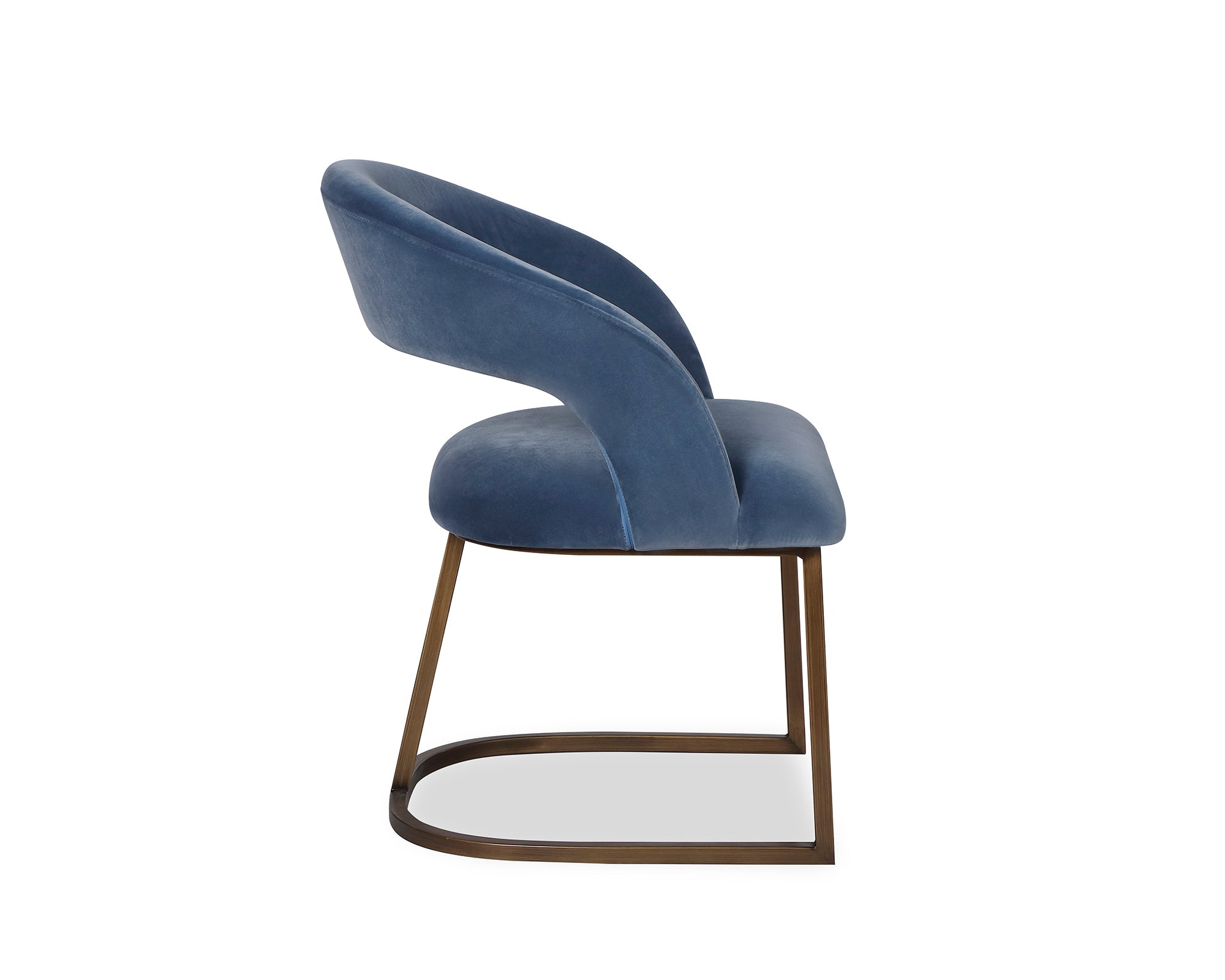 Alfie Dining Chair - Gainsborough Cobalt Blue Velvet