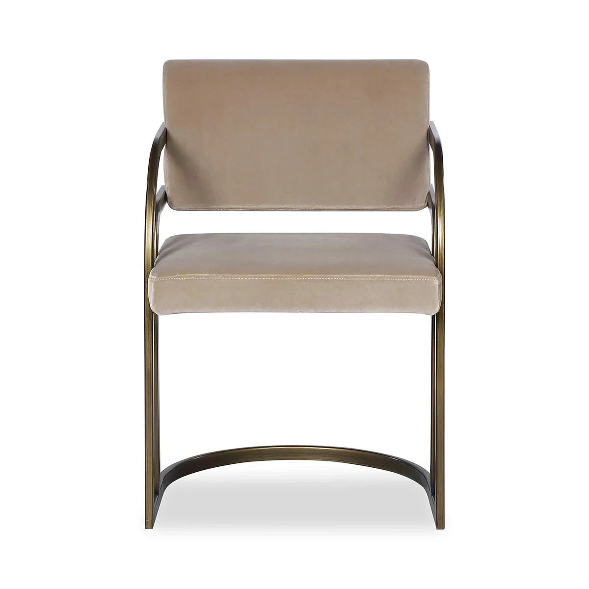 Dylan Gainsborough Mink Velvet & Bronze Dining Chair