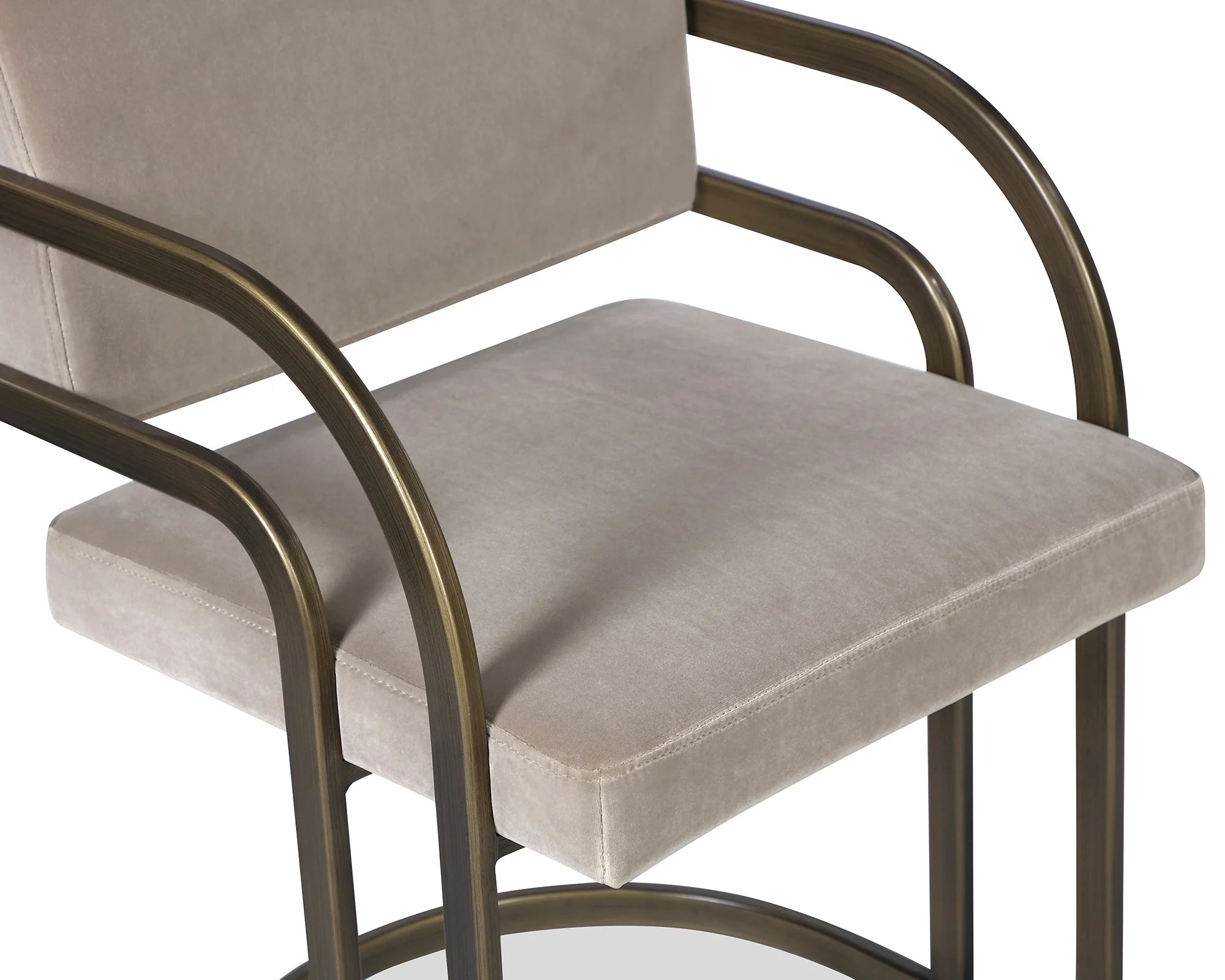 Dylan Gainsborough Mink Velvet & Bronze Dining Chair