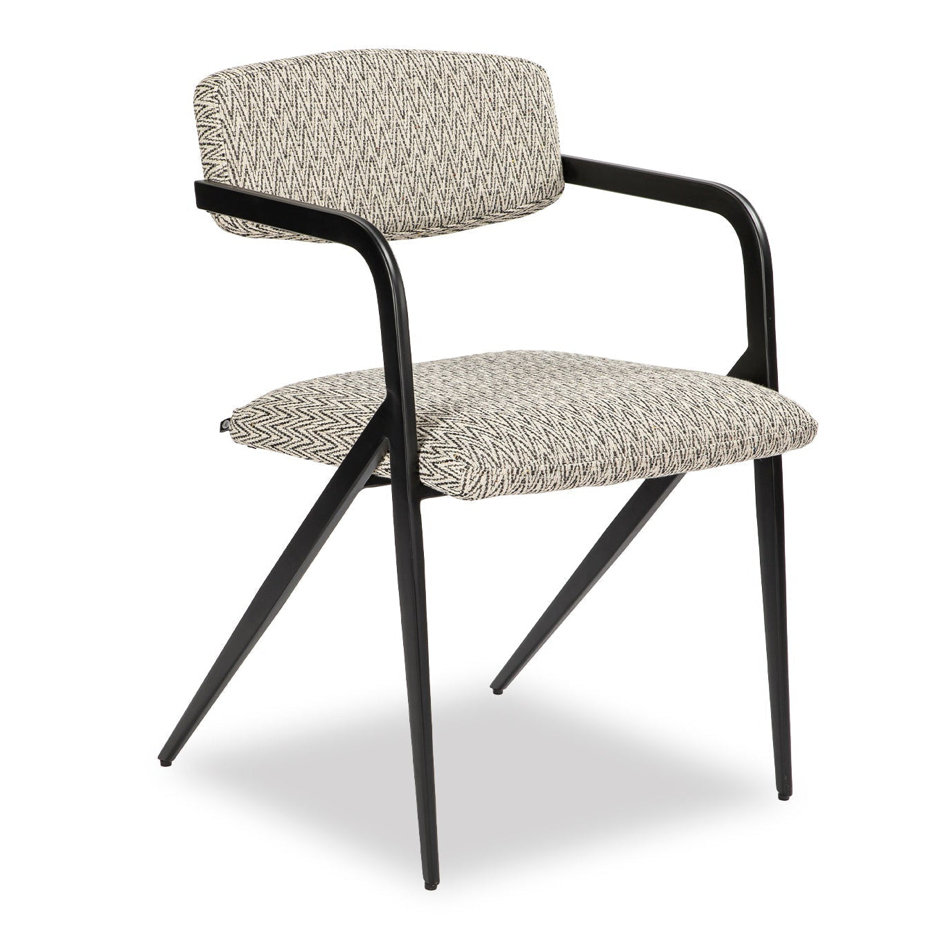 Alpar Emporio Pattern Linen Look Dining Chair