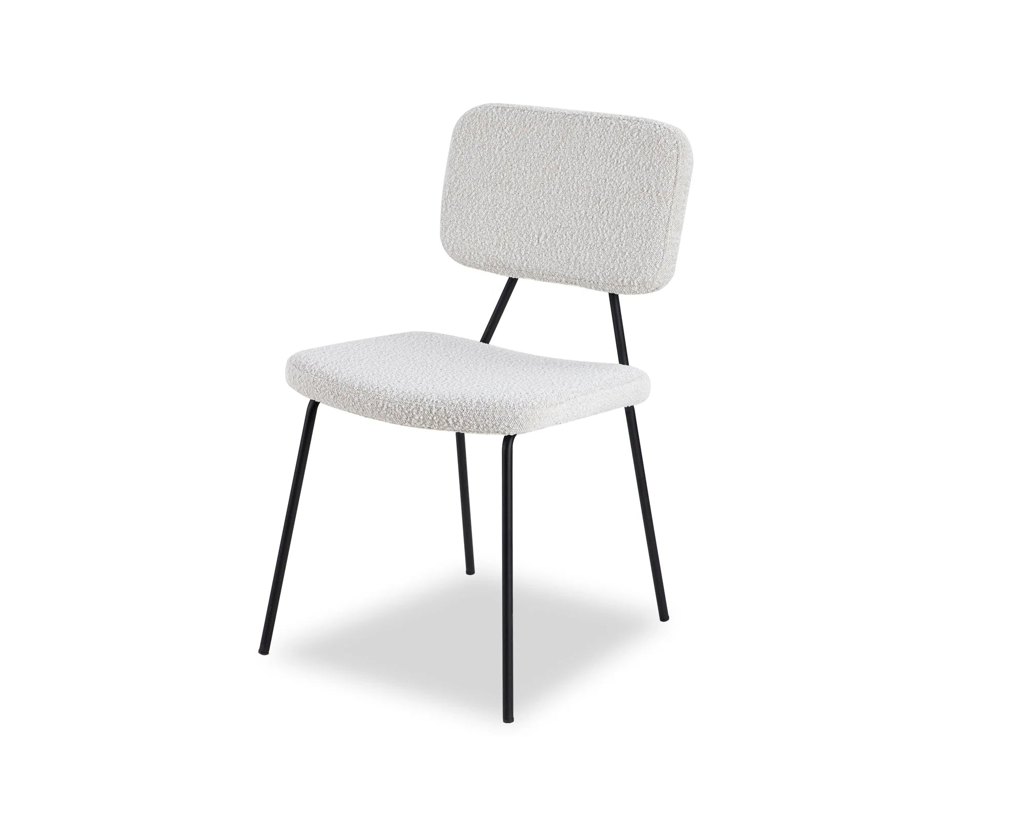 Set of 2 Tatini Sand Cream Boucle Dining Chairs