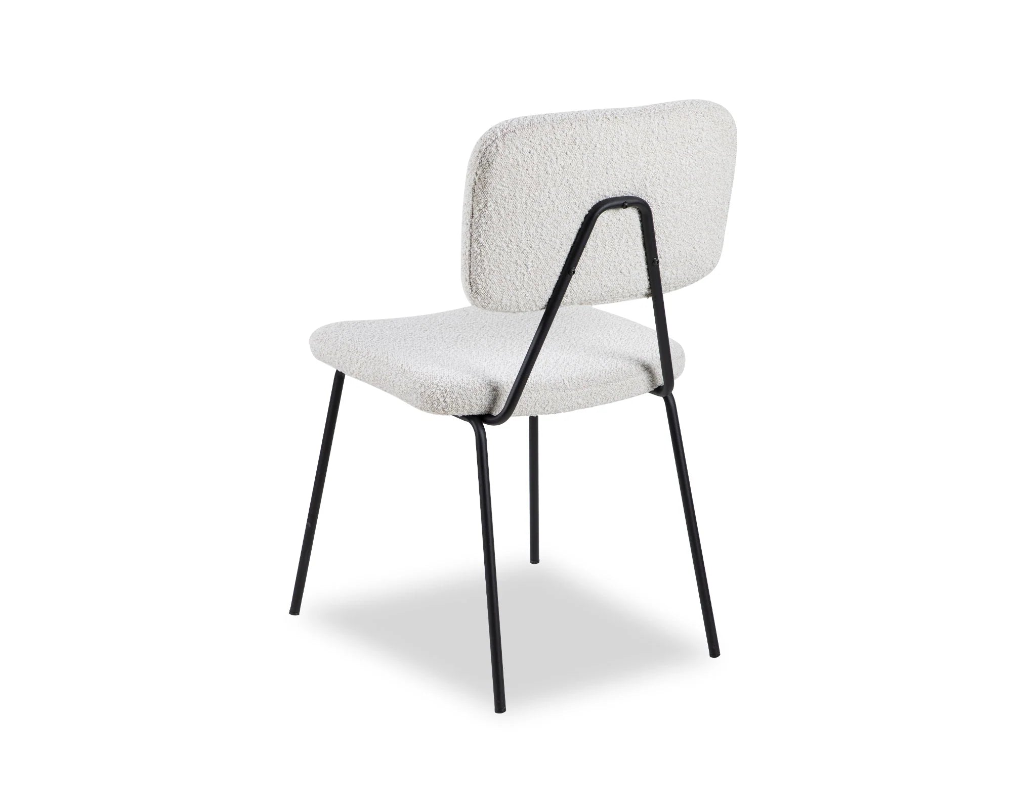 Set of 2 Tatini Sand Cream Boucle Dining Chairs