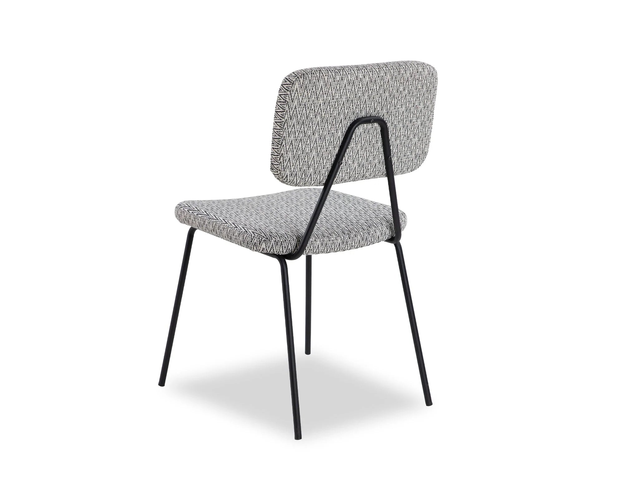 Set of 2 Tatini Emporio Pattern Linen Look Dining Chairs