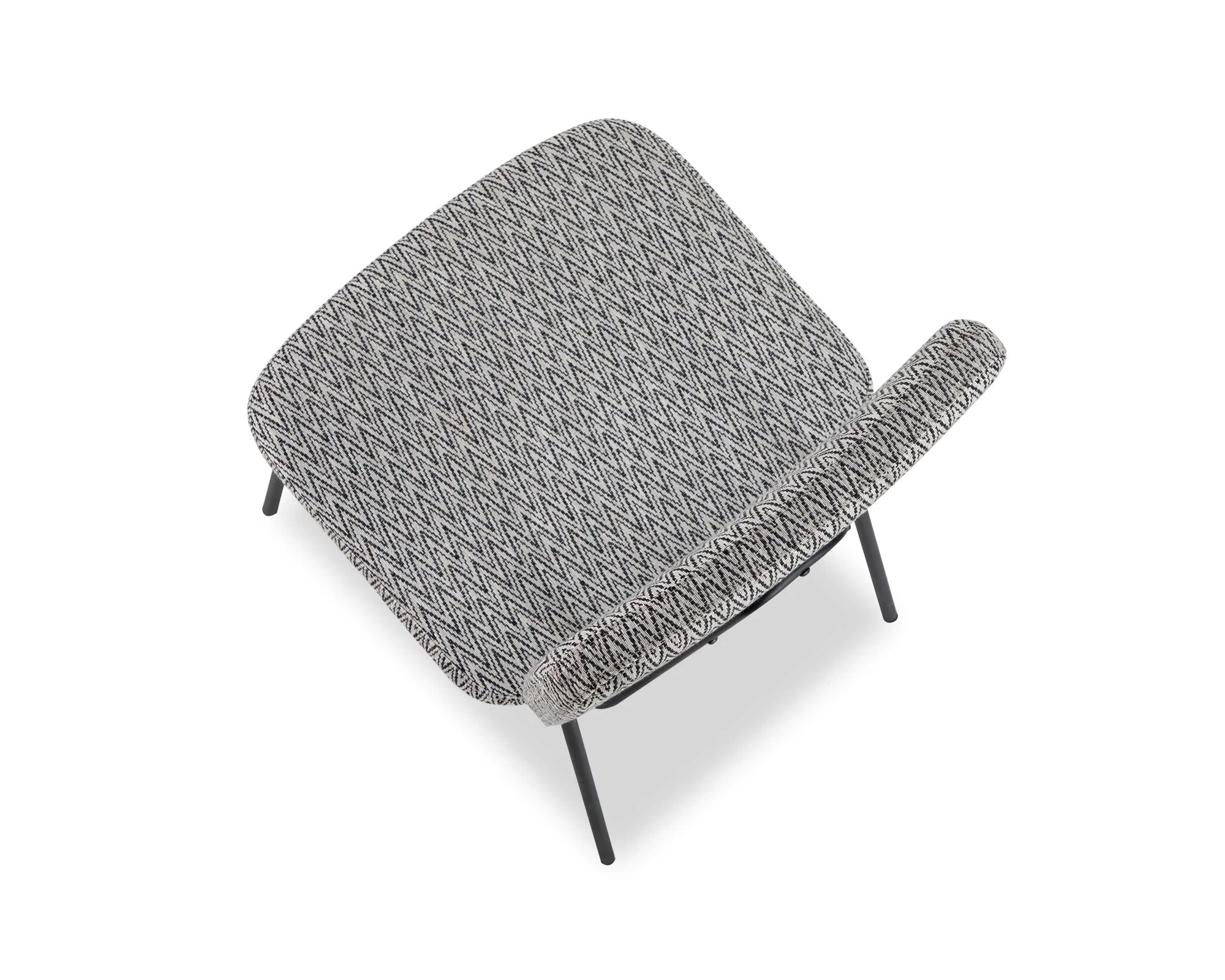 Set of 2 Tatini Emporio Pattern Linen Look Dining Chairs
